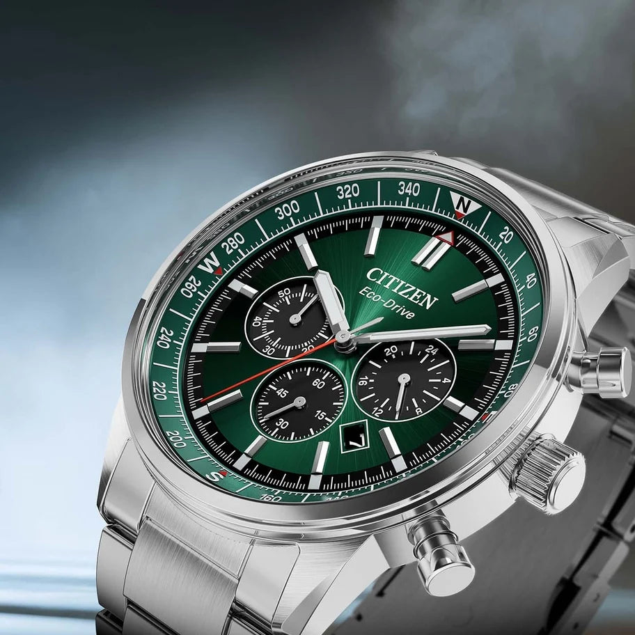 Citizen CA4720-52X Eco-Drive Chrono Stainless Steel Bracelet