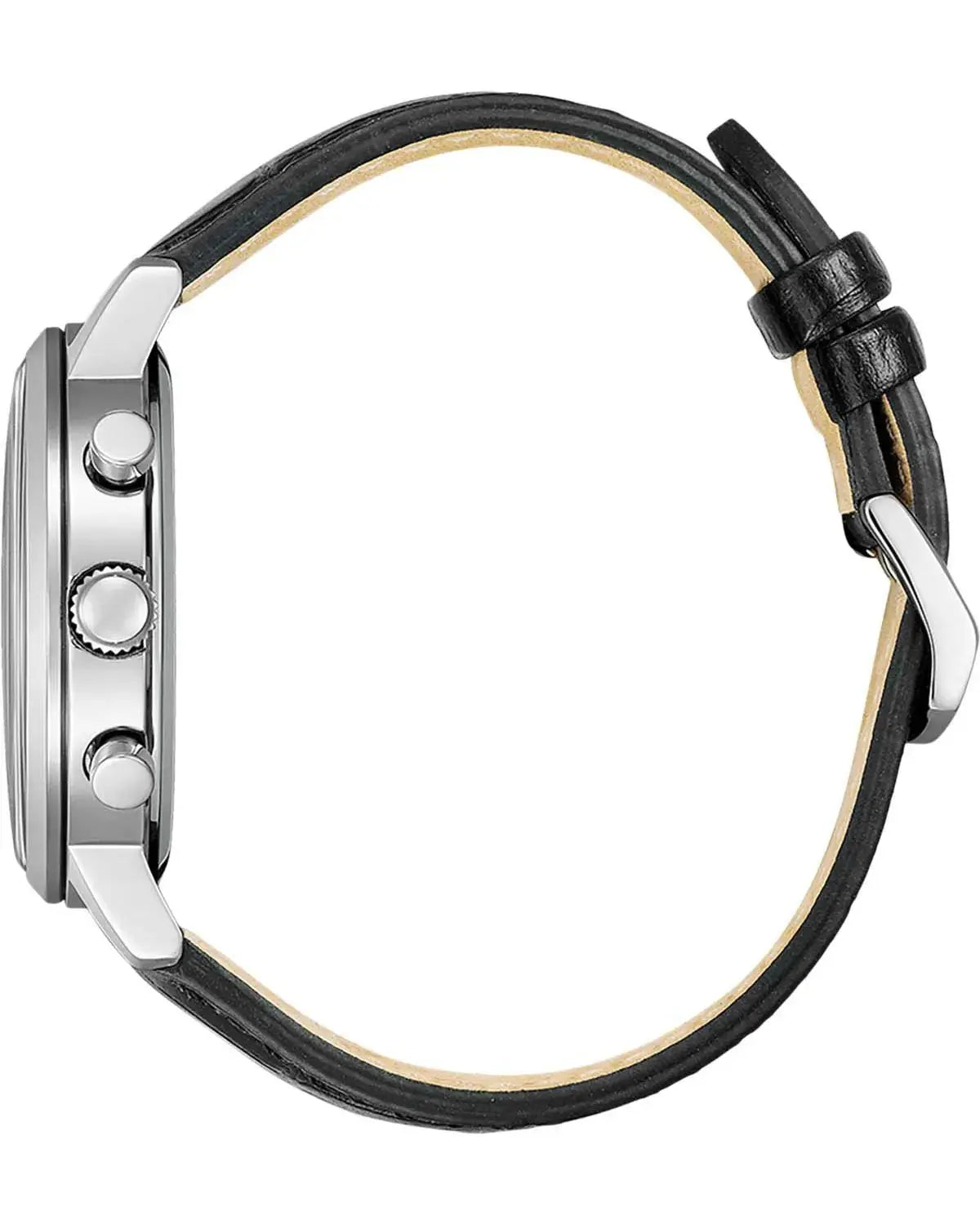 Citizen CA7069-24X Eco-Drive Chronograph Black Leather Strap