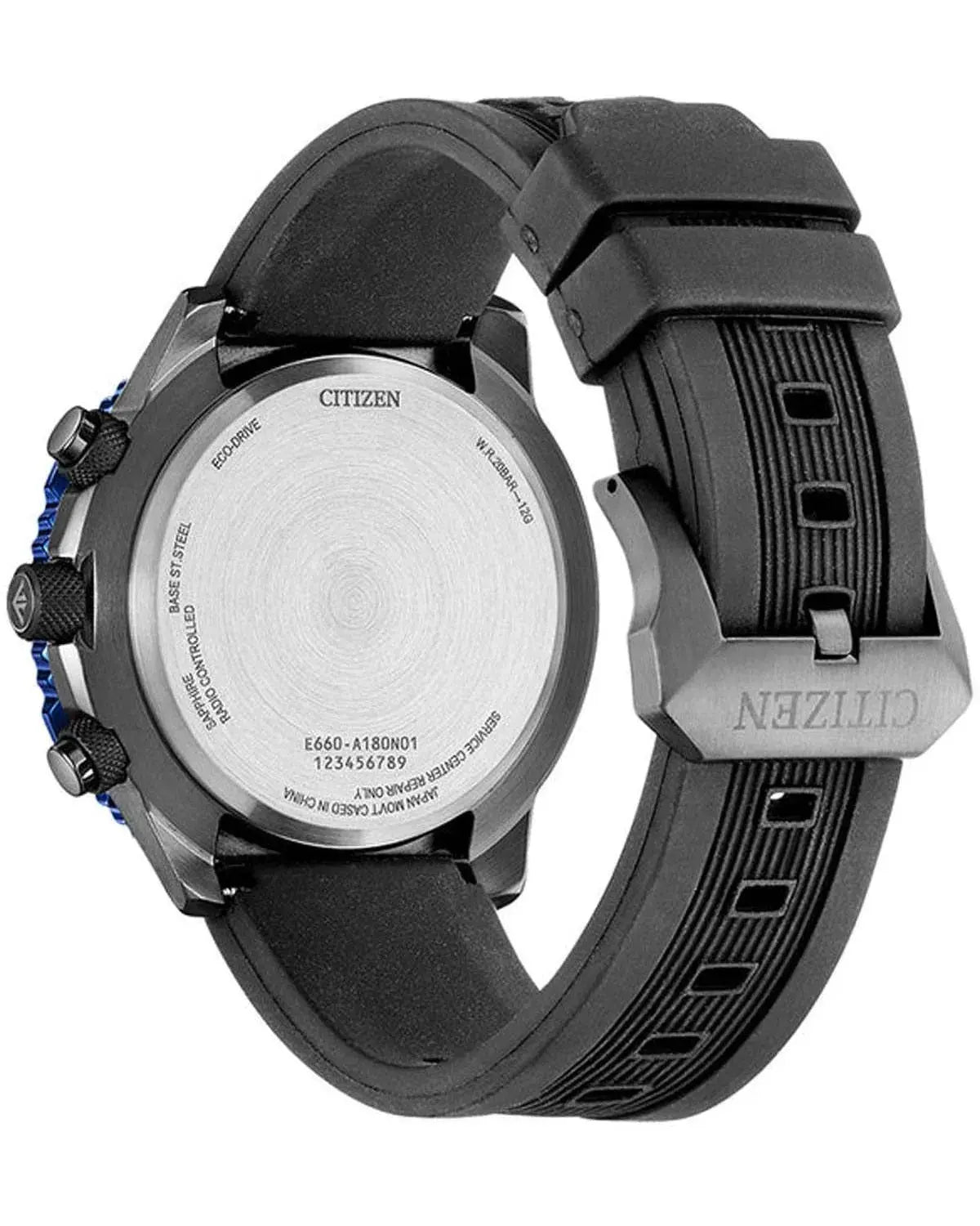 Citizen CB5006-02L Promaster Eco-Drive RadioControlled Black Rubber Strap