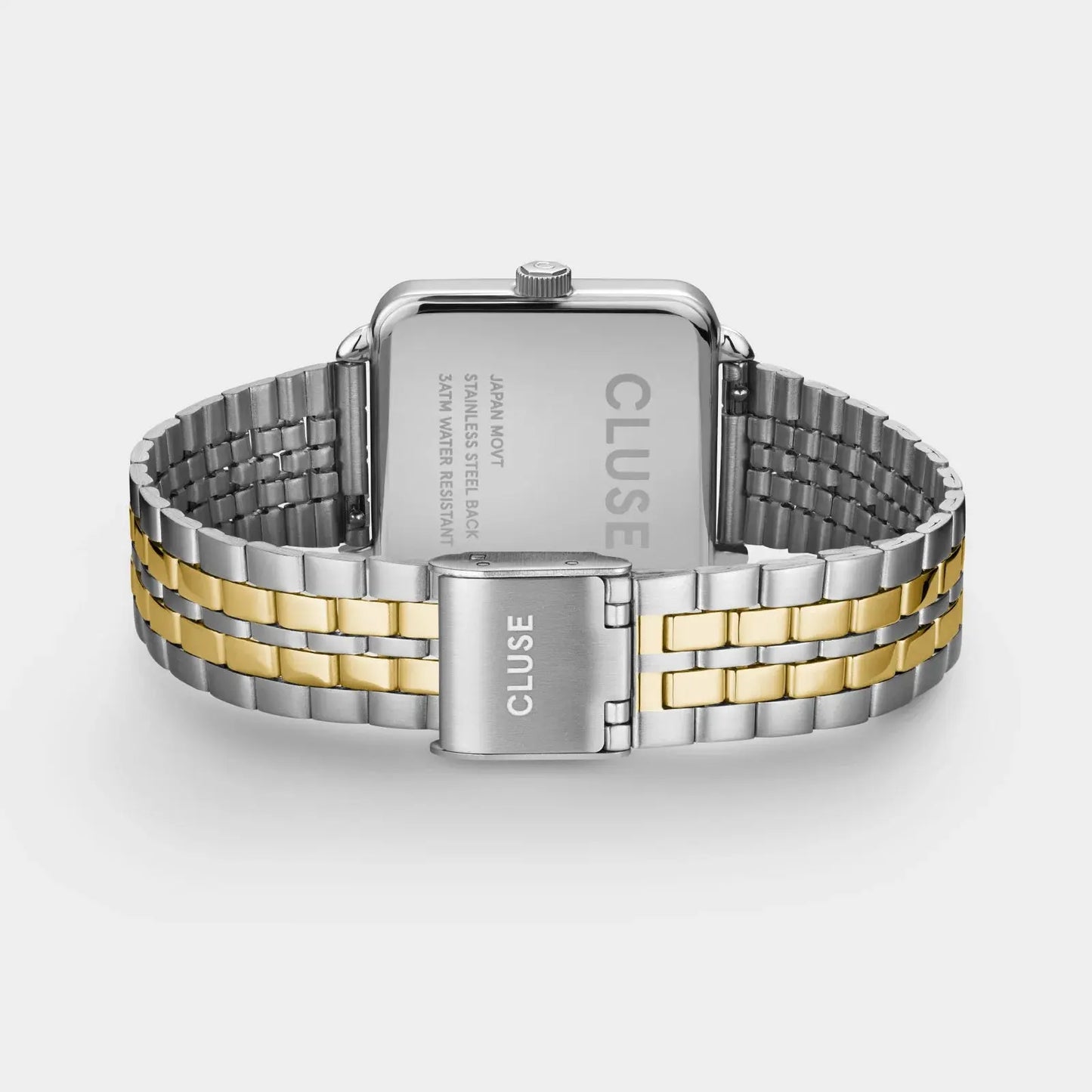 Cluse CG10326 La Tétragone Two Tone Stainless Steel Bracelet Gift Box