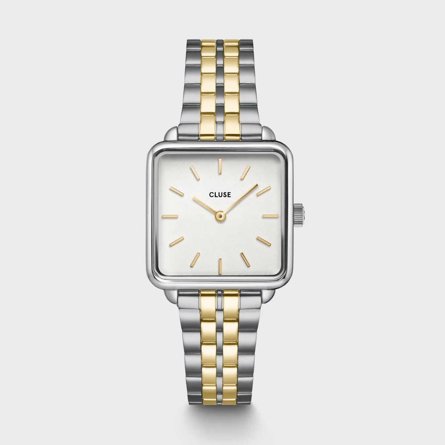 Cluse CG10326 La Tétragone Two Tone Stainless Steel Bracelet Gift Box