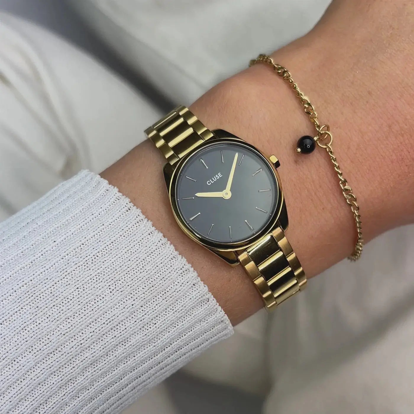 Cluse CG11701 Féroce Mini Gold Stainless Steel Bracelet Gift Box