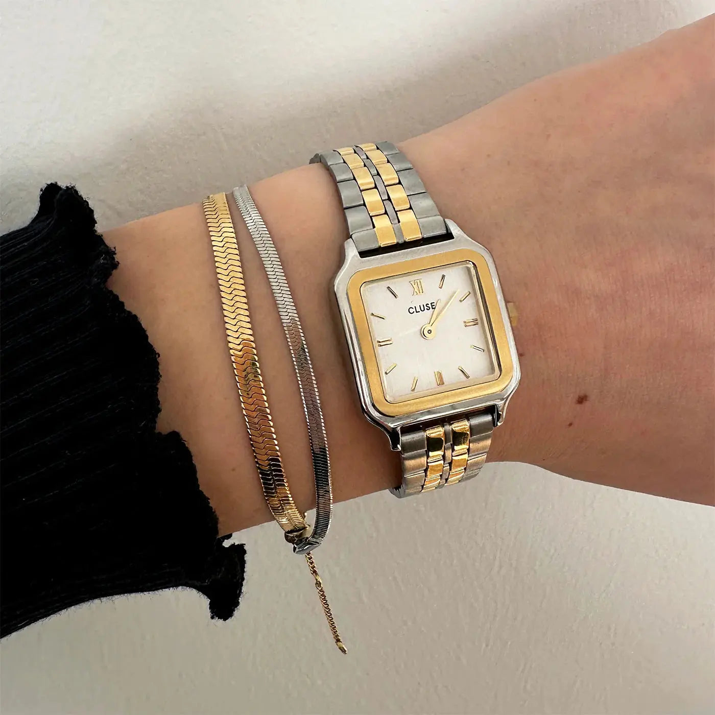 Cluse CG11801 Gracieuse Petite Two Tone Stainless Steel Bracelet Gift Box