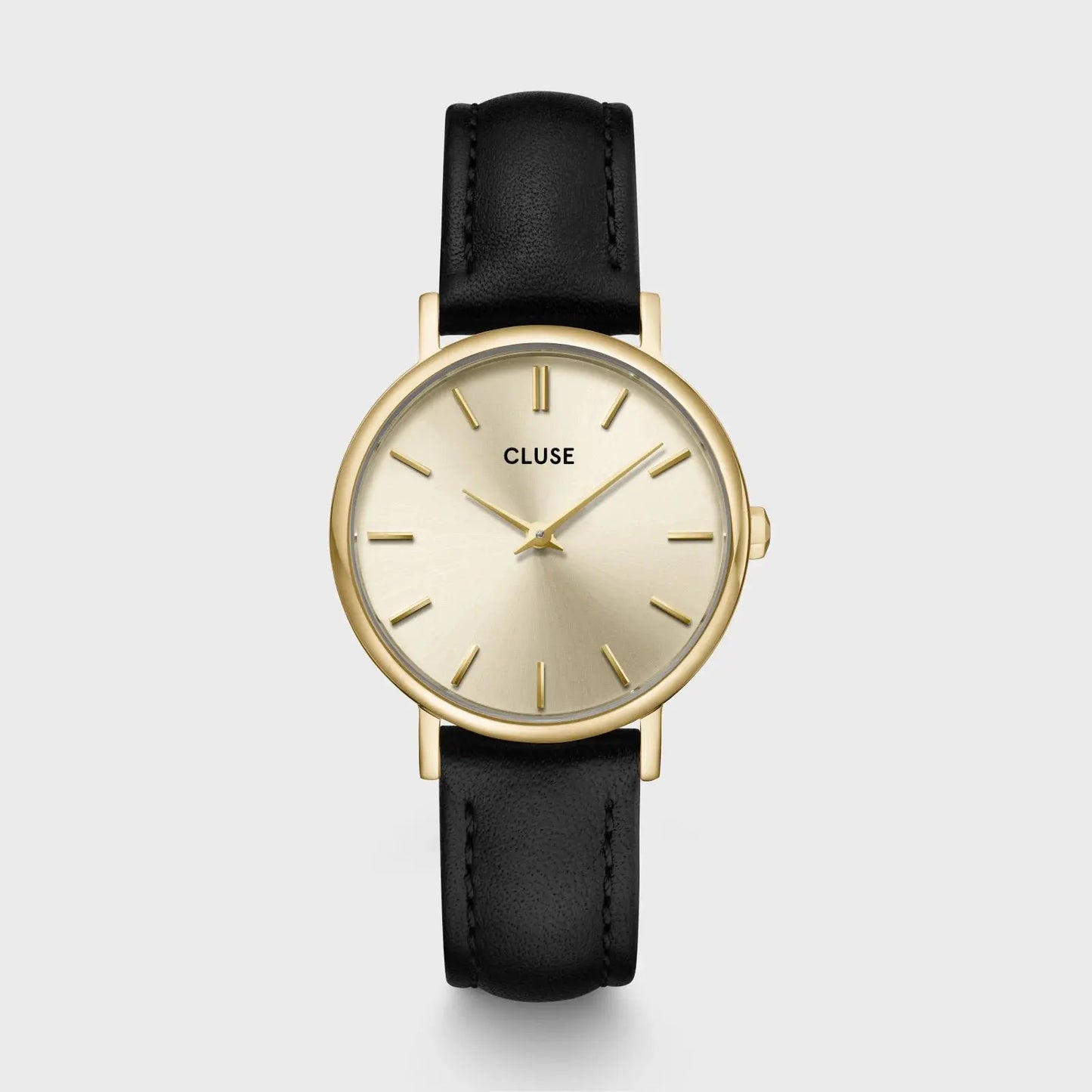 Cluse CG14801 Pavane Petite 2.0 Black Leather Strap Gift Box