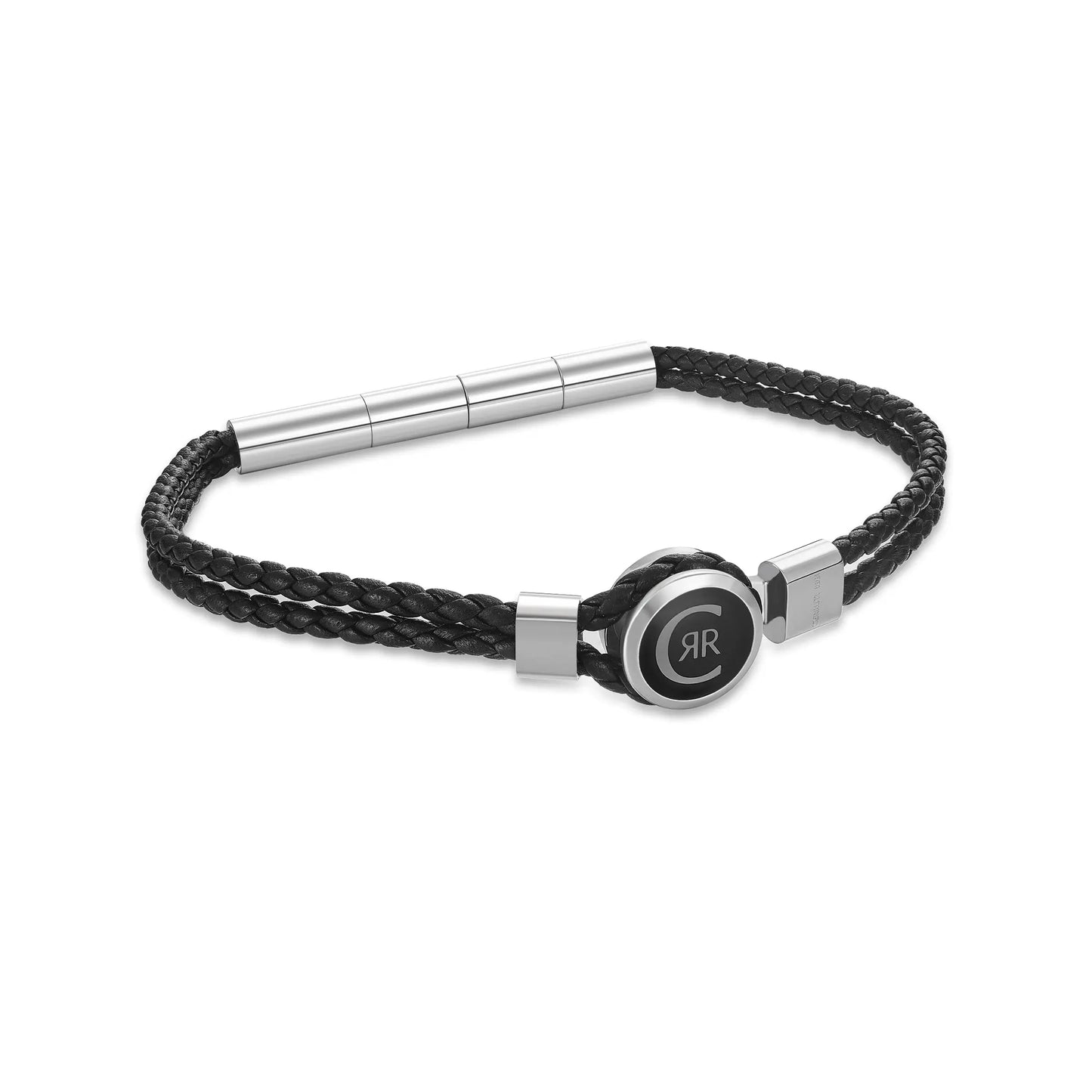 Cerruti CIAGB0012301 Vincenzo Ανδρικό Βραχιόλι Από Δέρμα και Ατσάλι