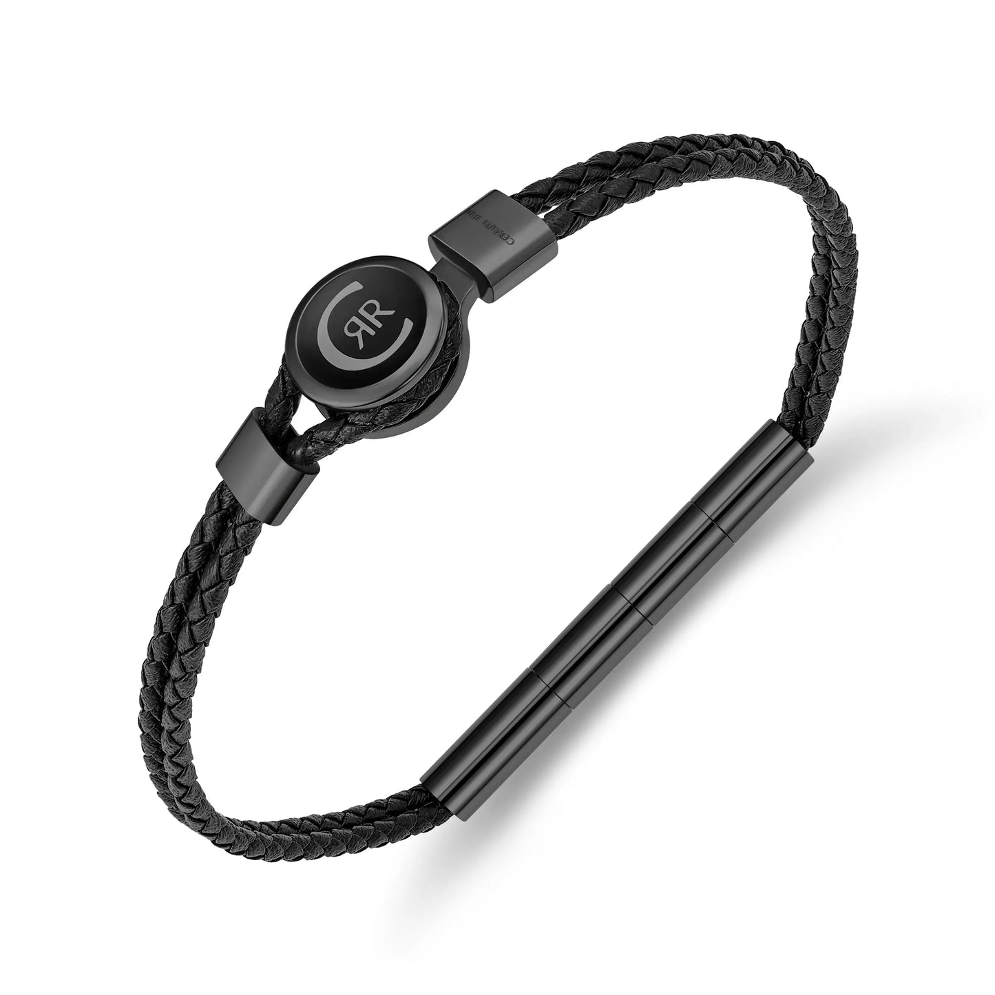 Cerruti CIAGB0012303 Vincenzo Ανδρικό Βραχιόλι Από Δέρμα και Ατσάλι