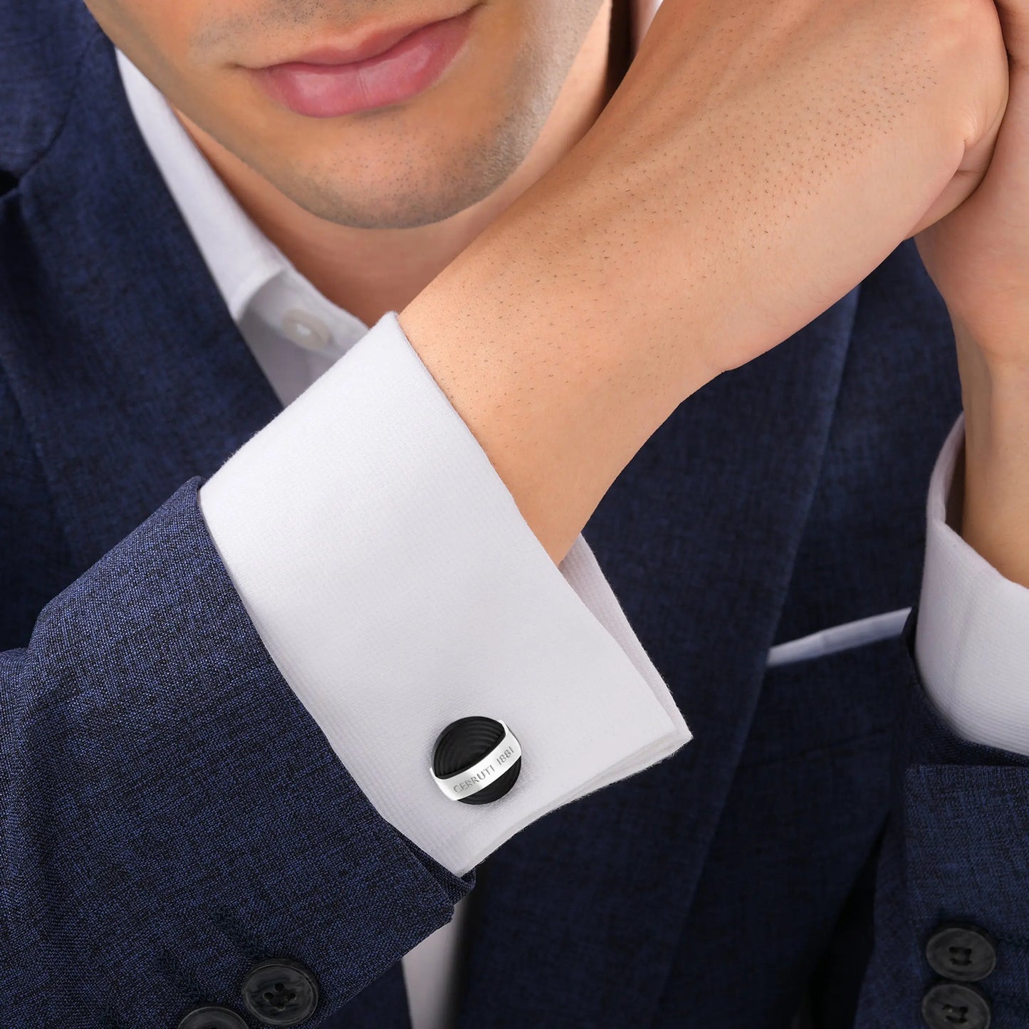 Cerruti CIAGC2127401 Knot Cufflinks in Brown Steel
