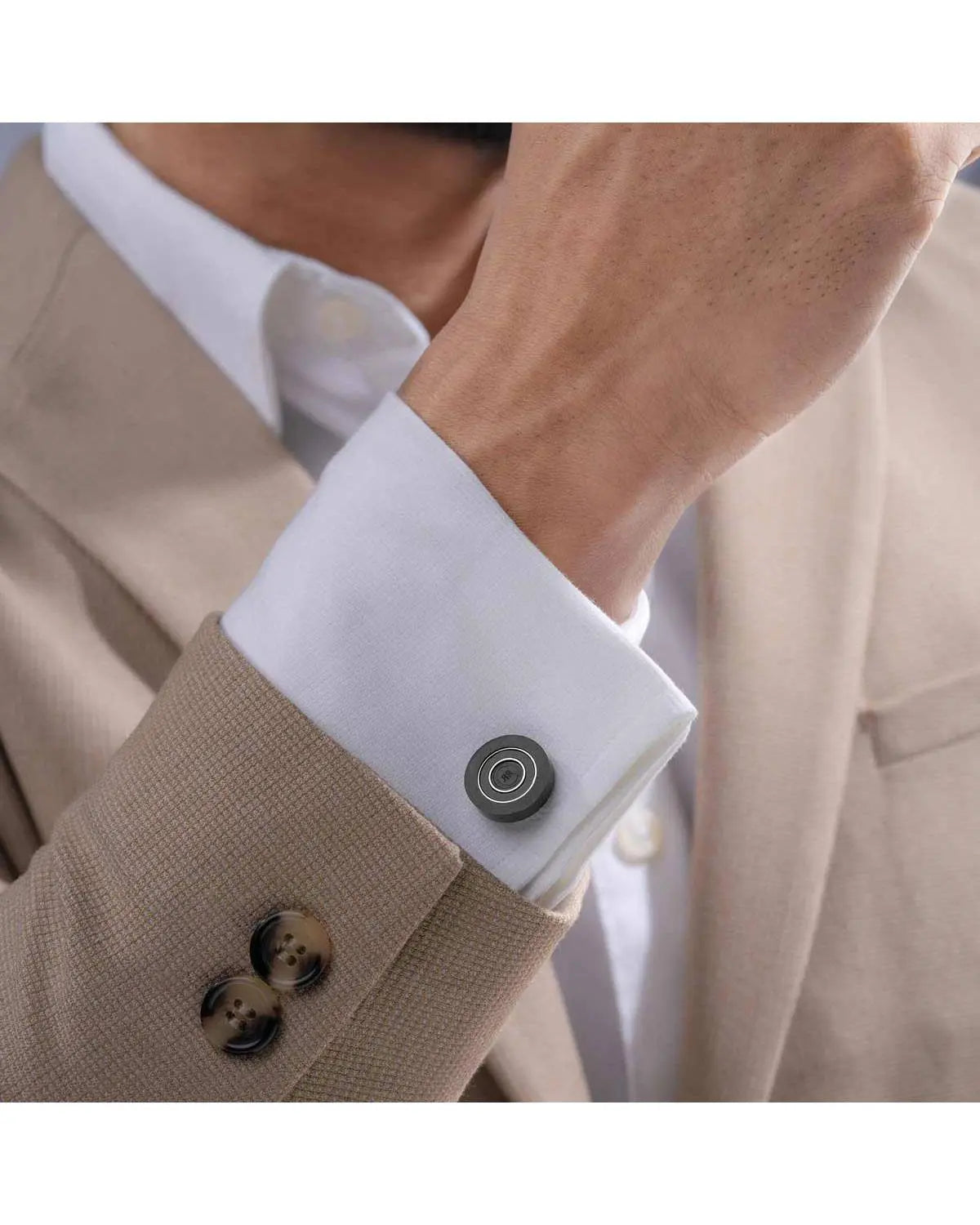 Cerruti CIAGC2127401 Knot Cufflinks in Brown Steel