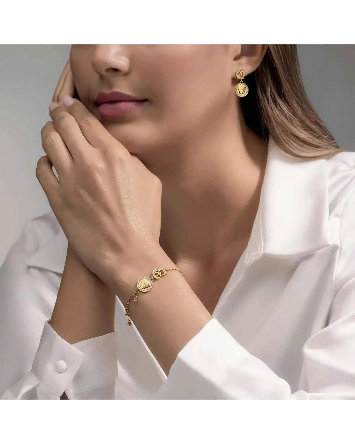 Cerruti CIJLB0011201 Angela Βραχιόλι Από Επιχρυσωμένο Ατσάλι
