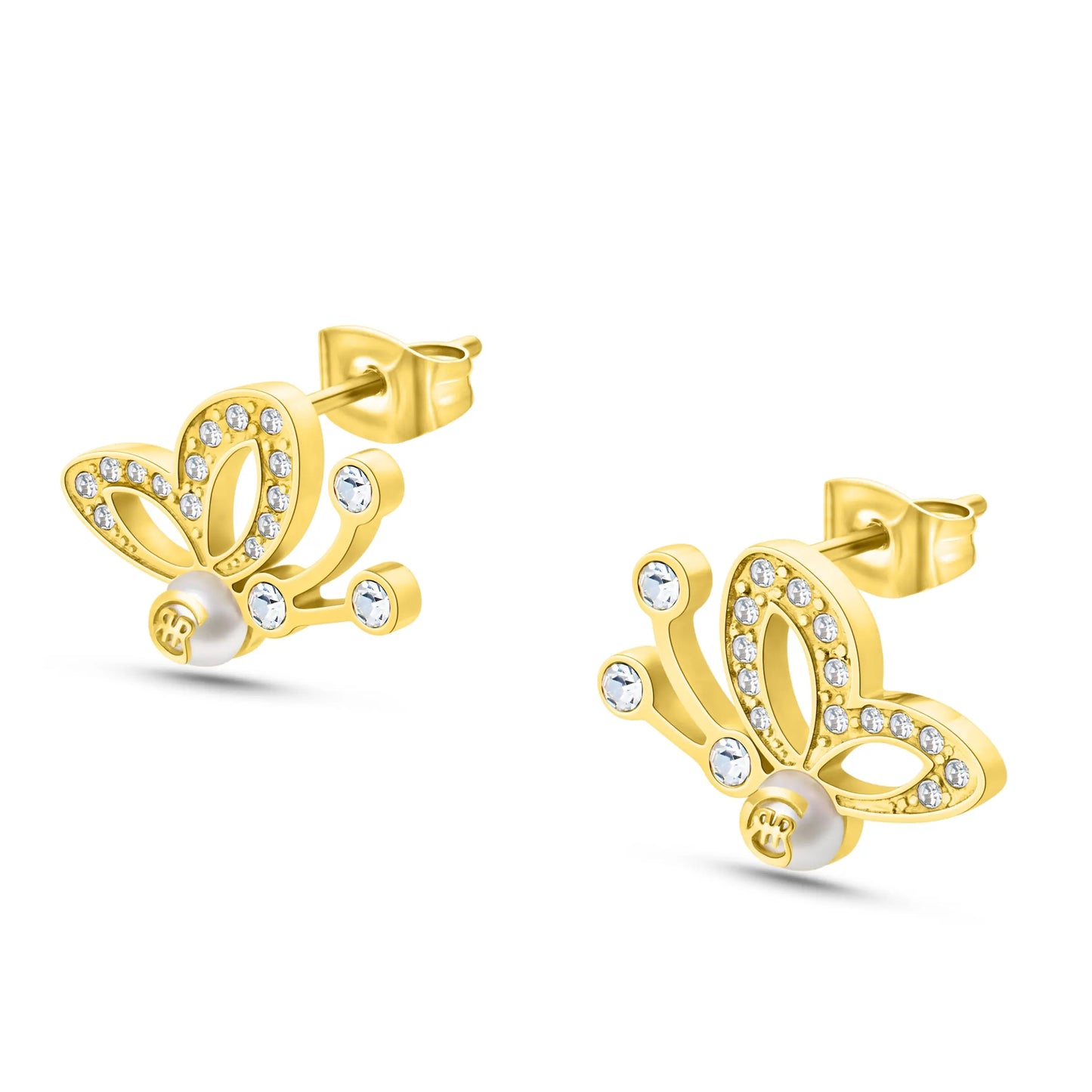 Cerruti CIJLE0000202 Fragancia Earrings In Gold Plated Steel