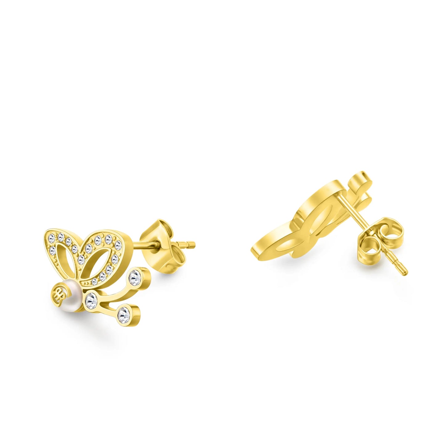 Cerruti CIJLE0000202 Fragancia Earrings In Gold Plated Steel
