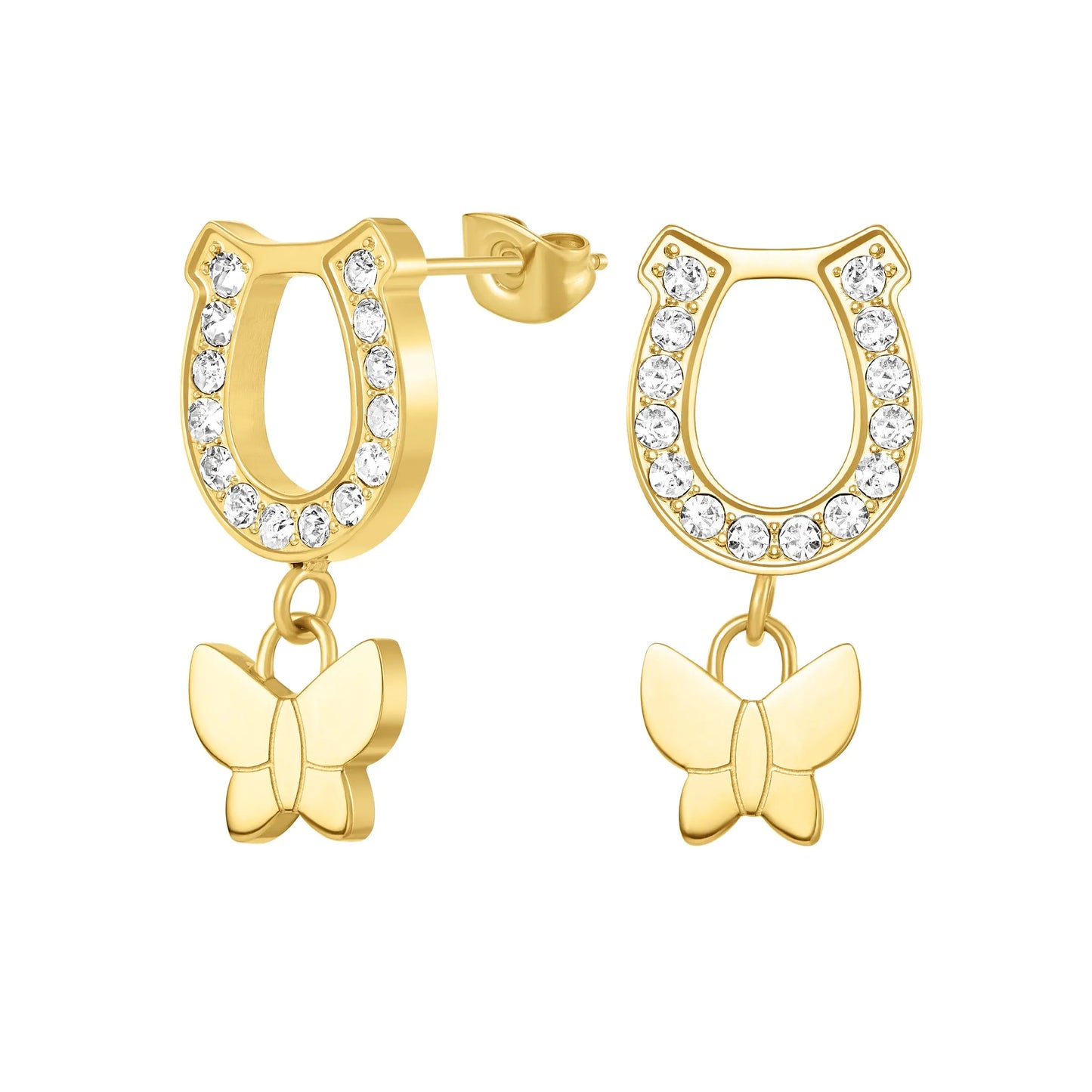 Cerruti CIJLE0000302 Charmu Earrings In Gold Plated Steel