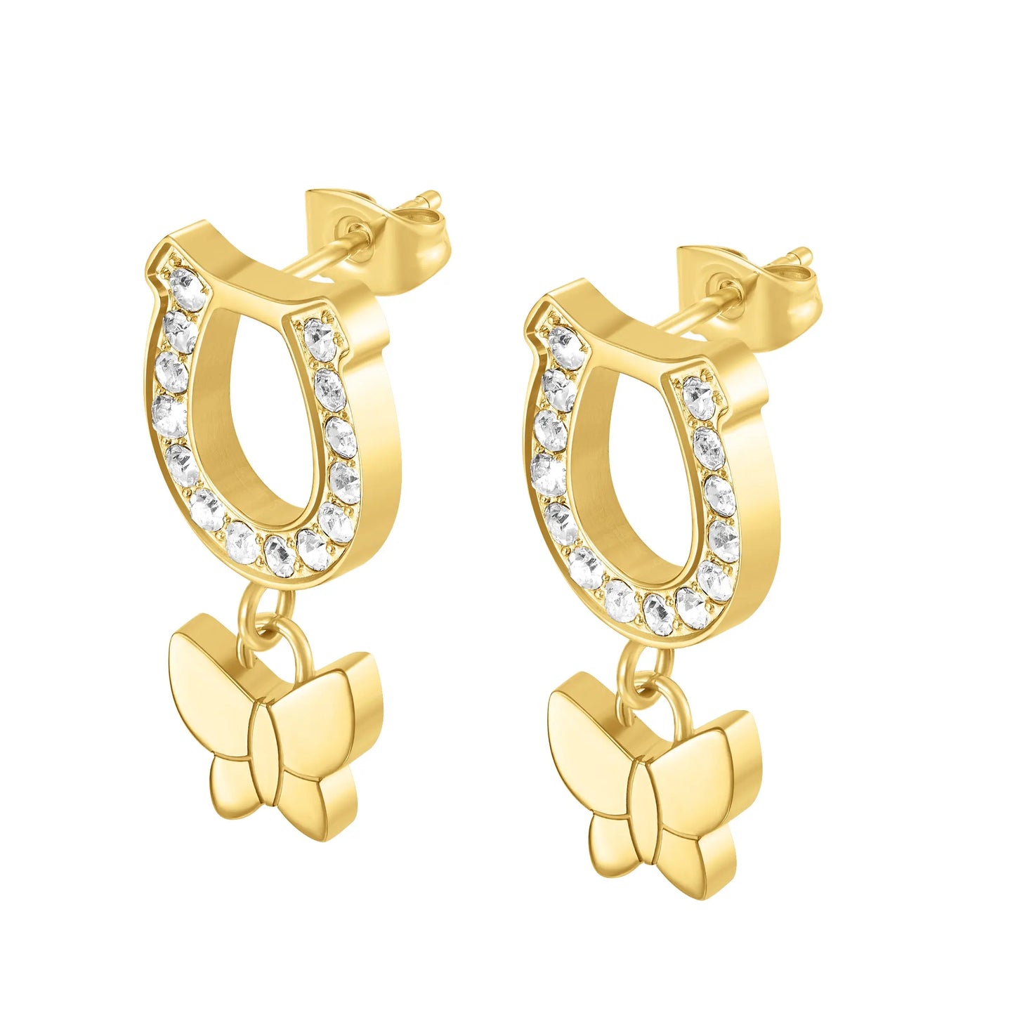 Cerruti CIJLE0000302 Charmu Earrings In Gold Plated Steel