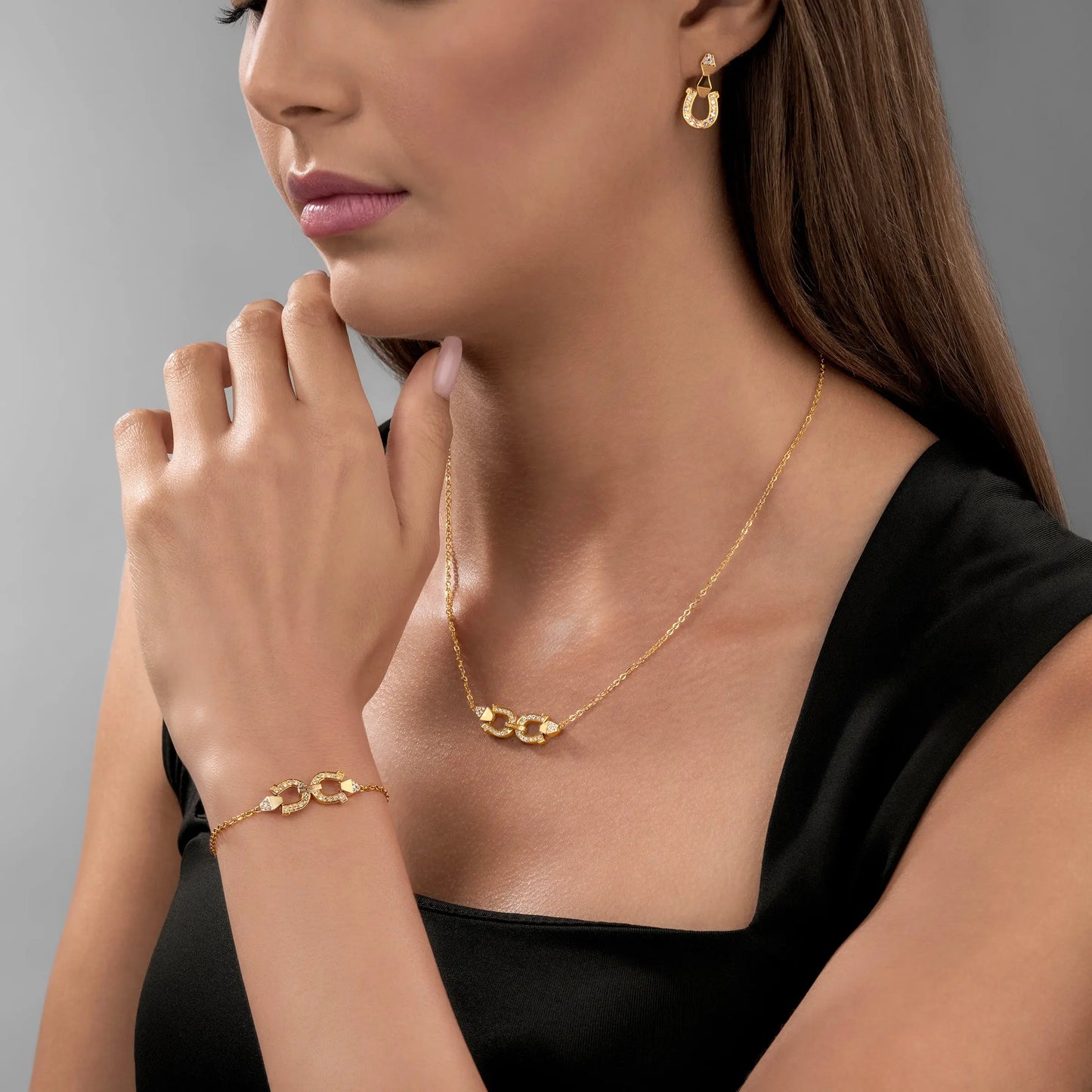 Cerruti CIJLN0010804 Gabriella Κολιέ Από Επιχρυσωμένο Ατσάλι