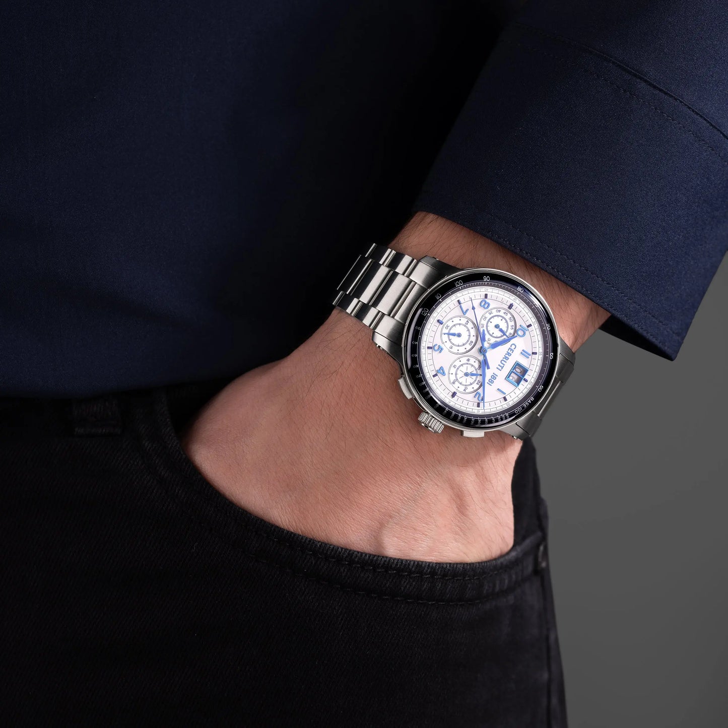 Cerruti CIWGI0084608 Petroio Chronograph Stainless Steel Bracelet