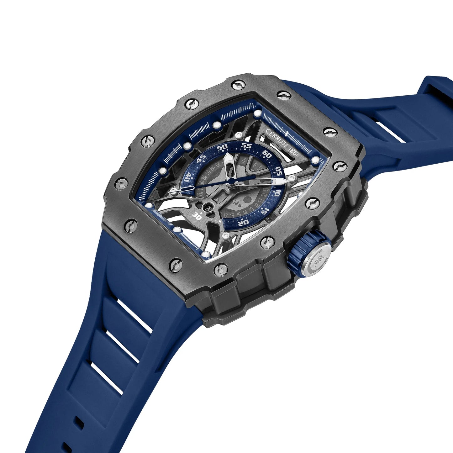 Cerruti CIWGN0057702 Gubbio Blue Silicon Strap