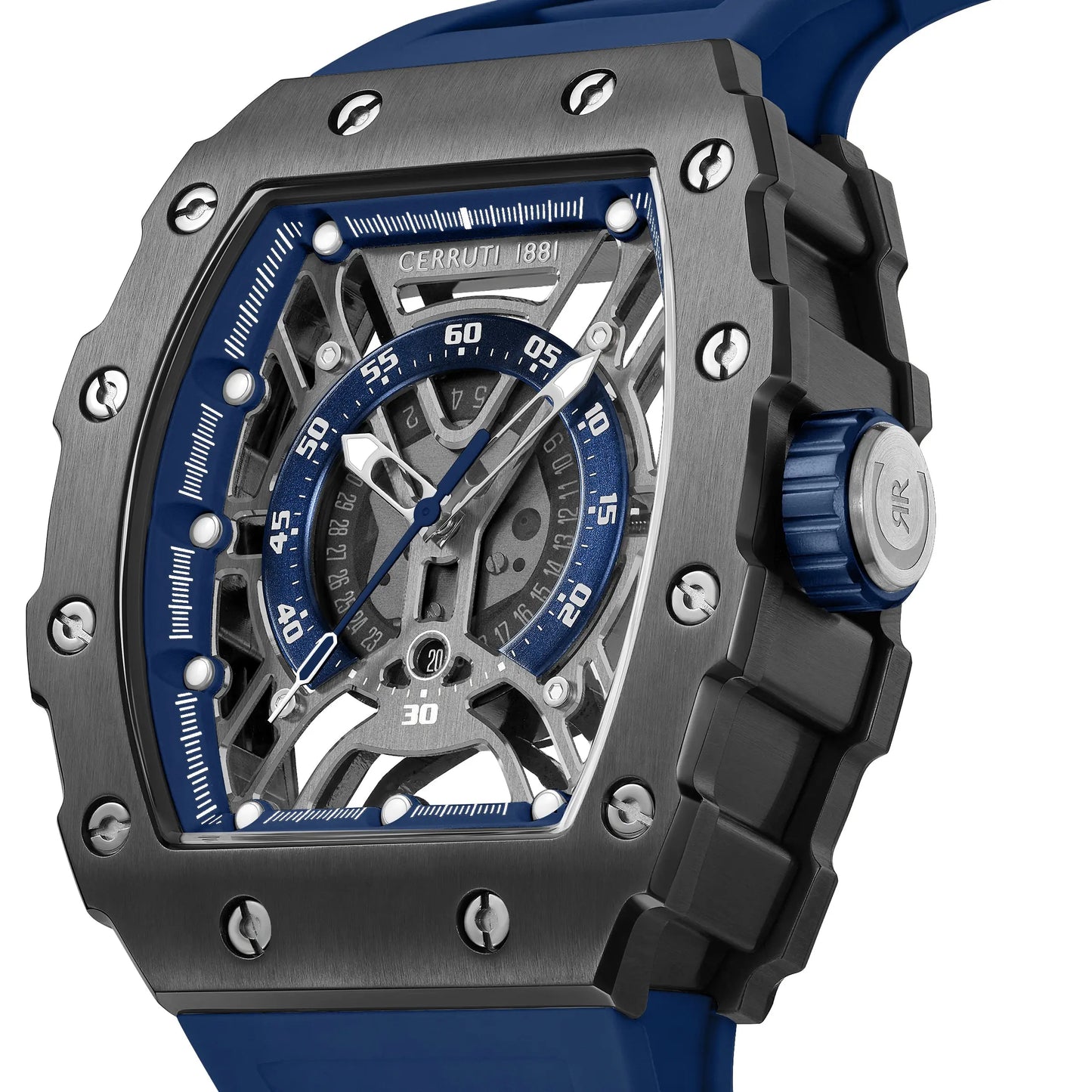 Cerruti CIWGN0057702 Gubbio Blue Silicon Strap