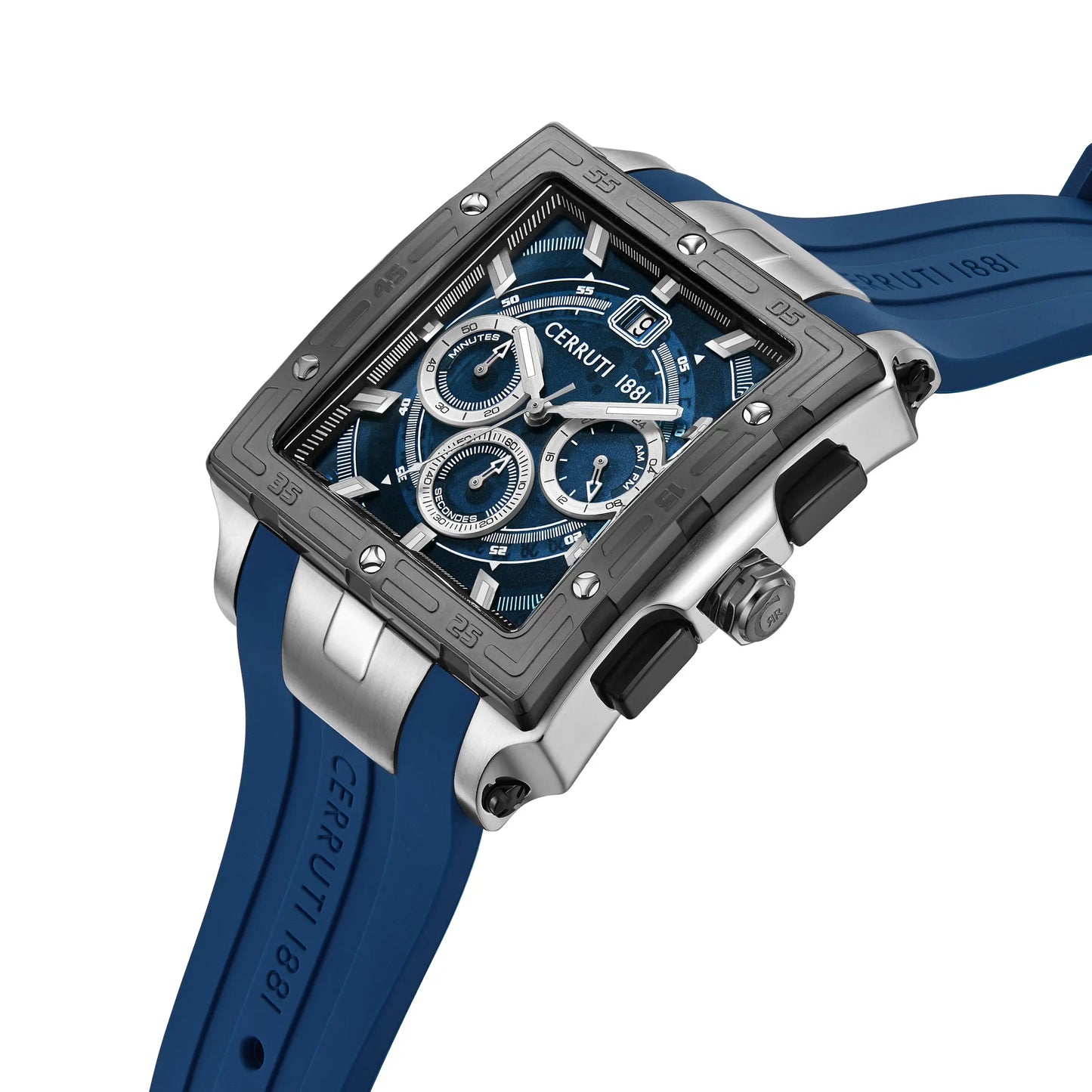 Cerruti CIWGO0072402 Odissea Chronograph Blue Silicon Strap