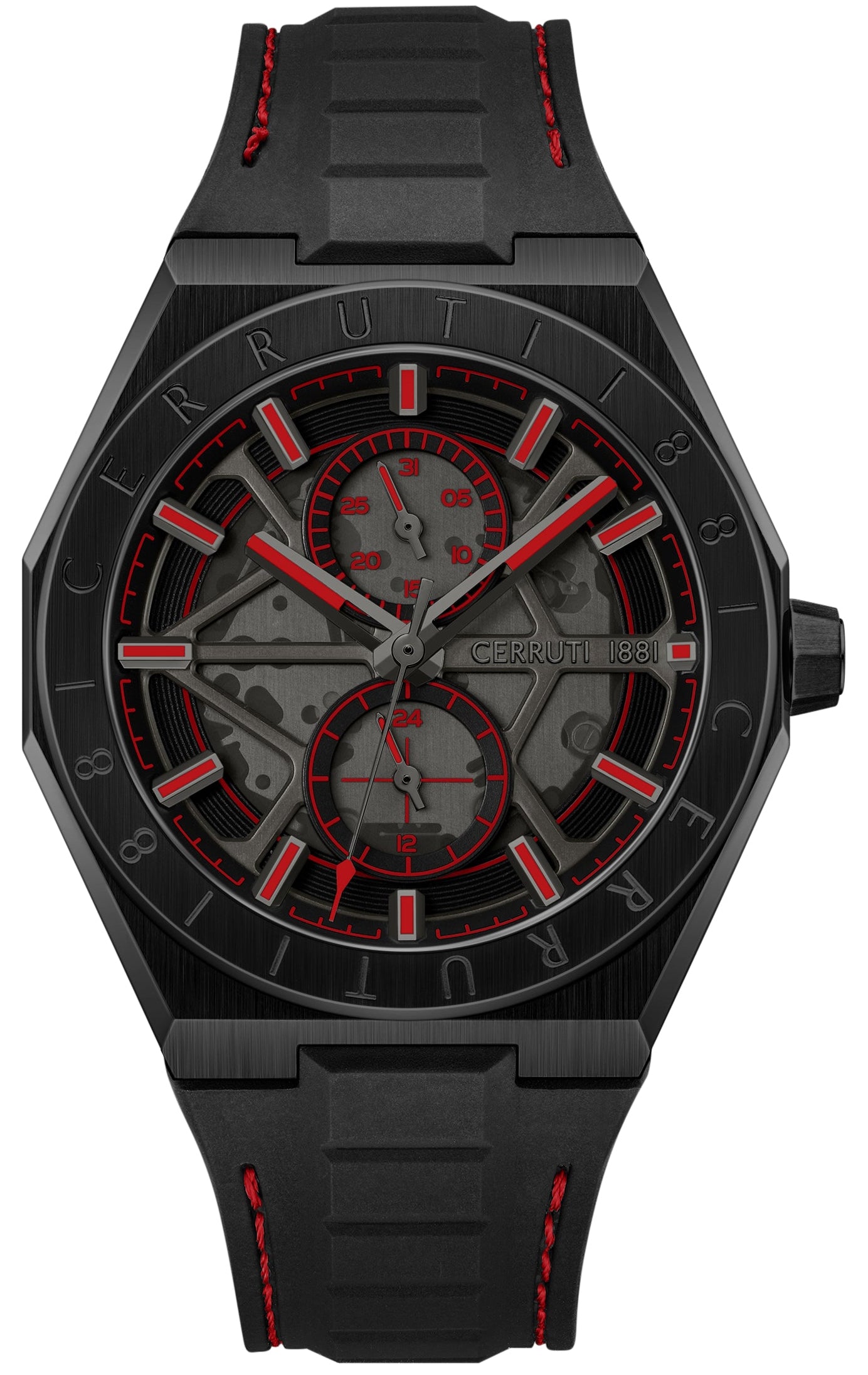 Cerruti CIWGQ0051206 Ravello Black Silicon Strap