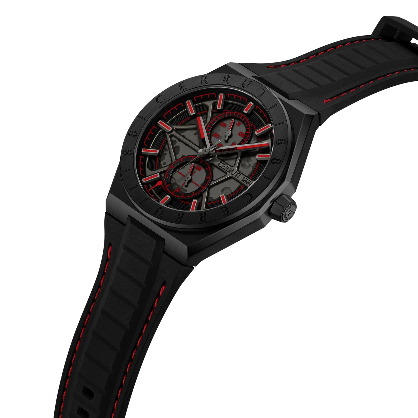 Cerruti CIWGQ0051206 Ravello Black Silicon Strap