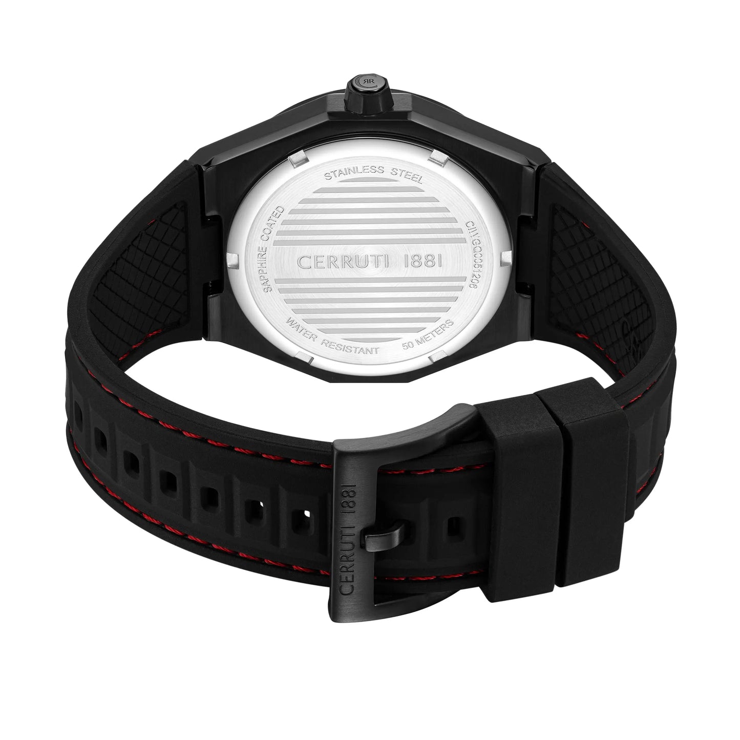 Cerruti CIWGQ0051206 Ravello Black Silicon Strap