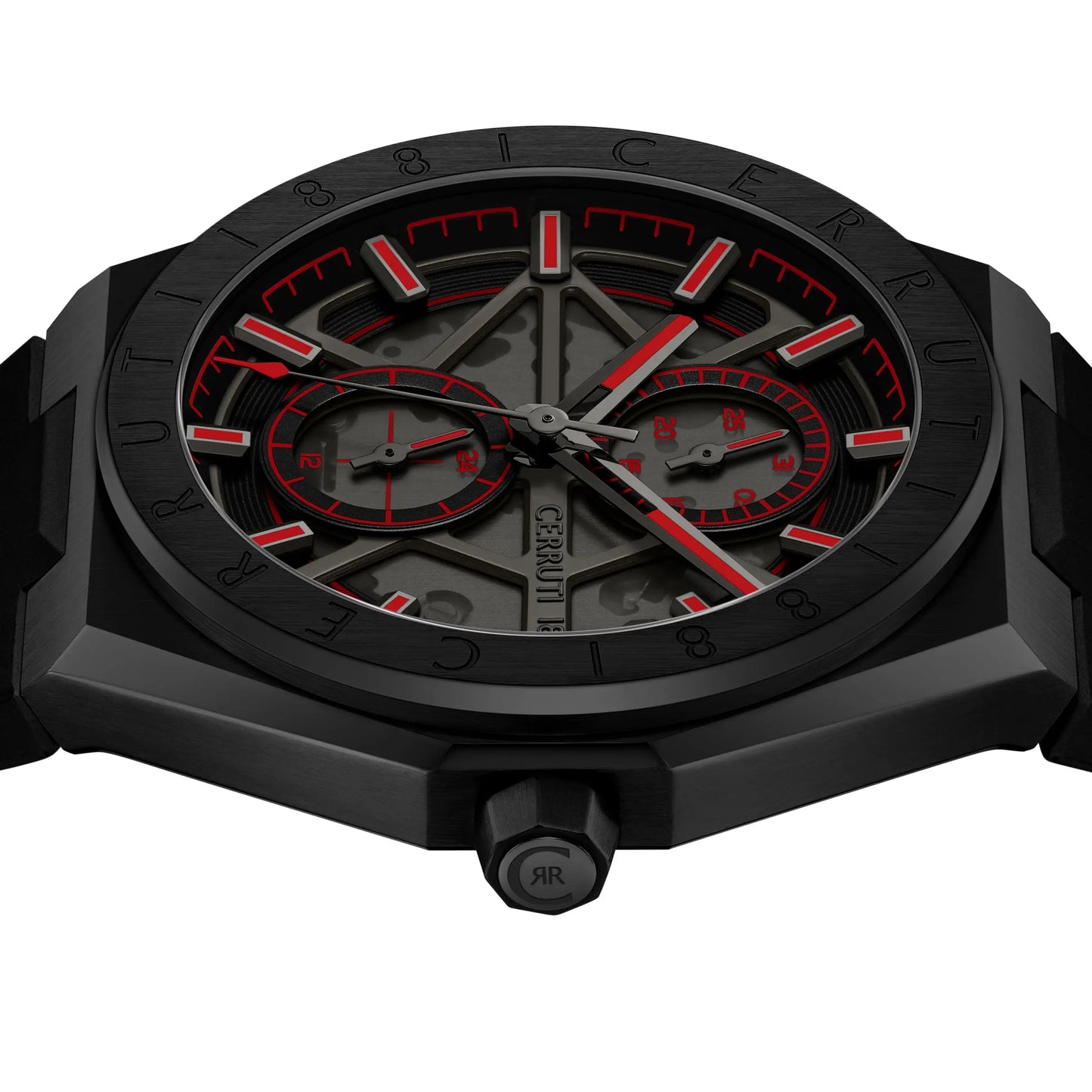 Cerruti CIWGQ0051206 Ravello Black Silicon Strap