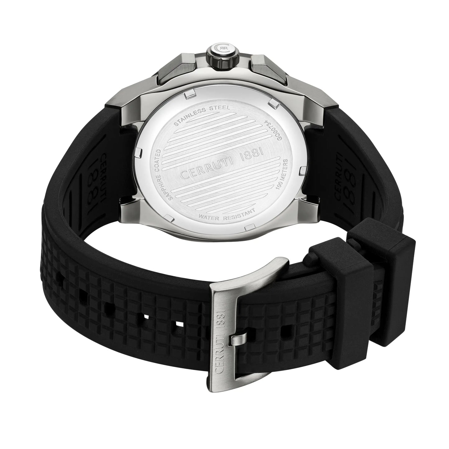 Cerruti CIWGQ0073401 Razzuolo Chronograph Black Silicone Strap