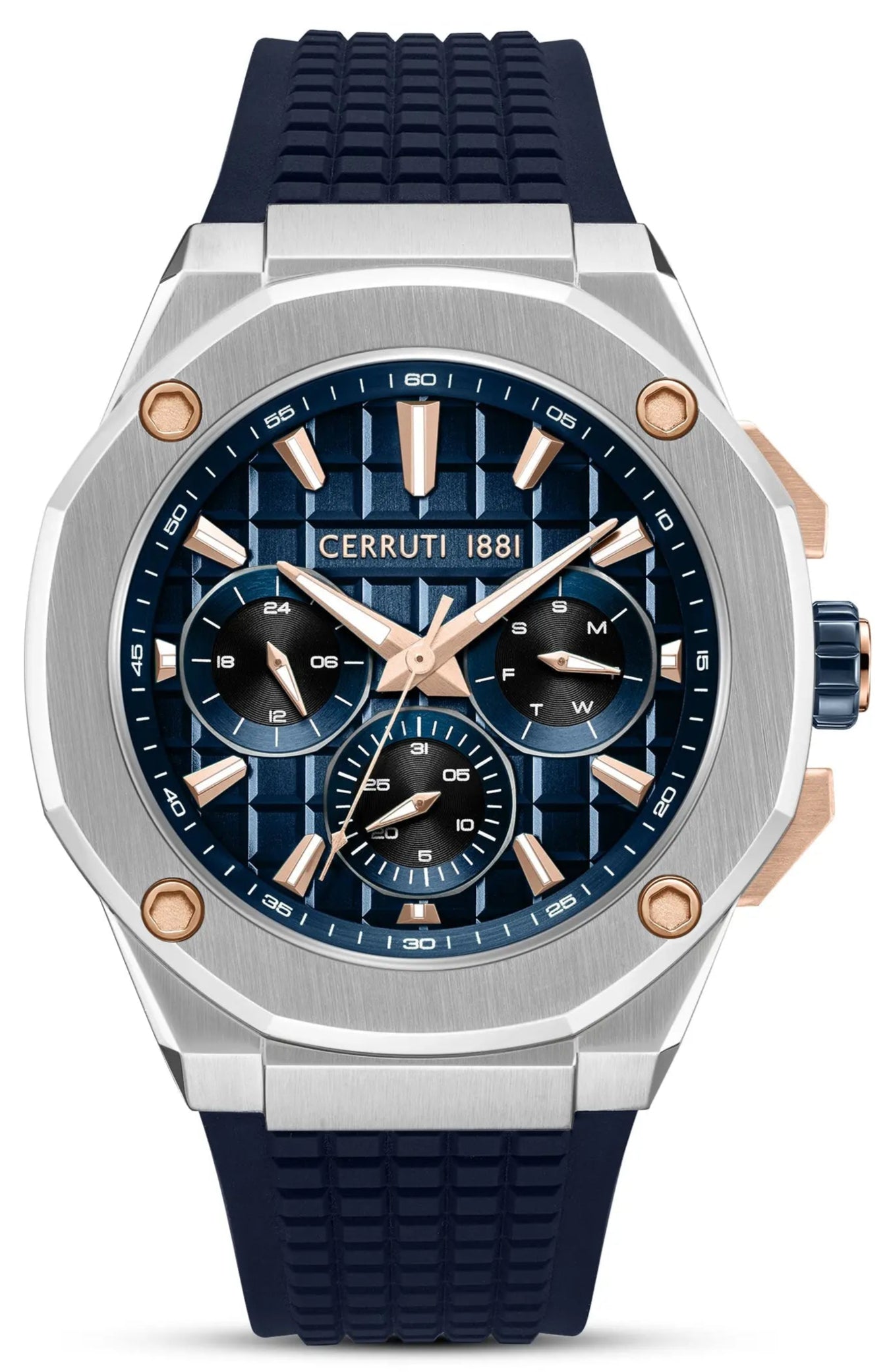 Cerruti CIWGQ0073402 Razzuolo Chronograph Blue Silicone Strap