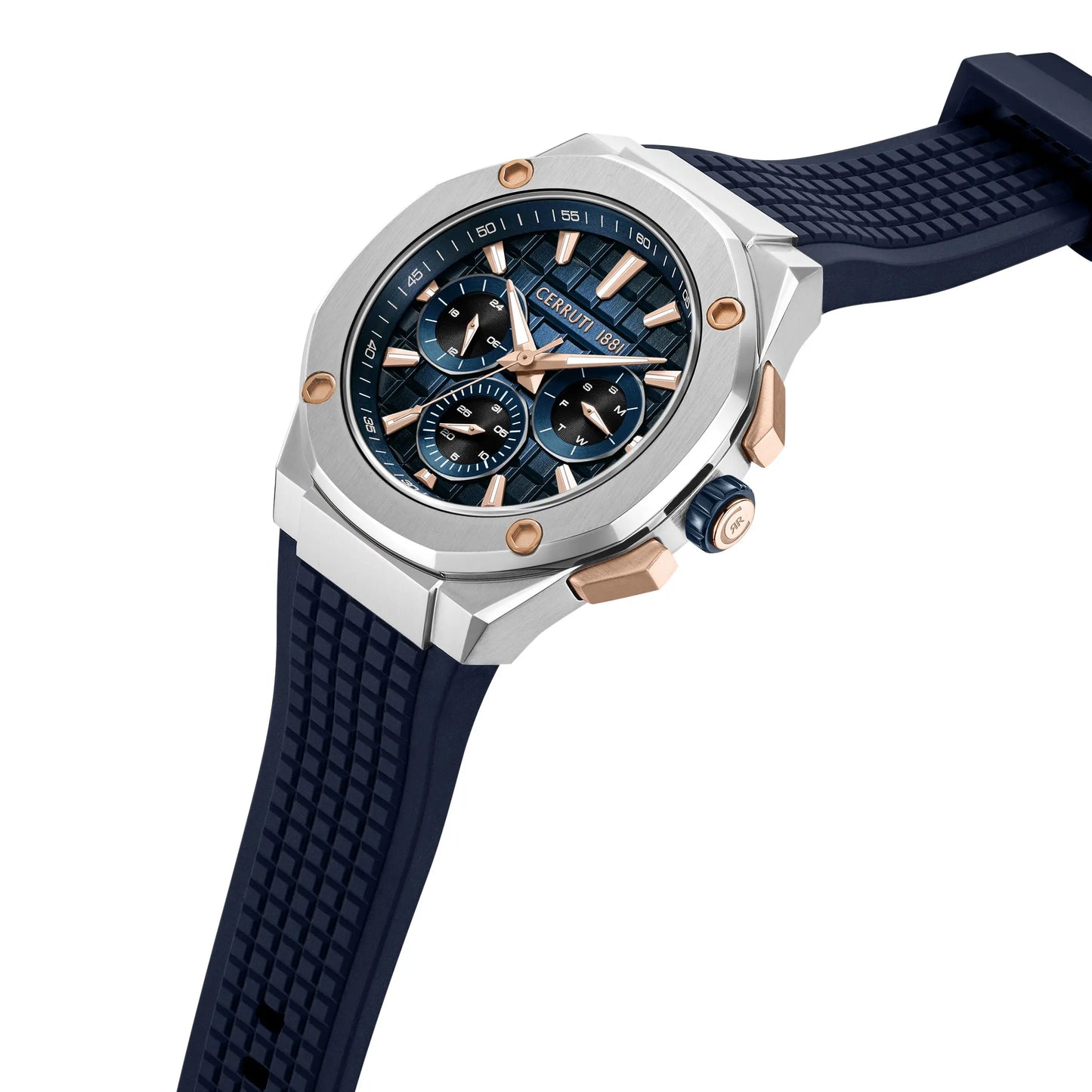 Cerruti CIWGQ0073402 Razzuolo Chronograph Blue Silicone Strap