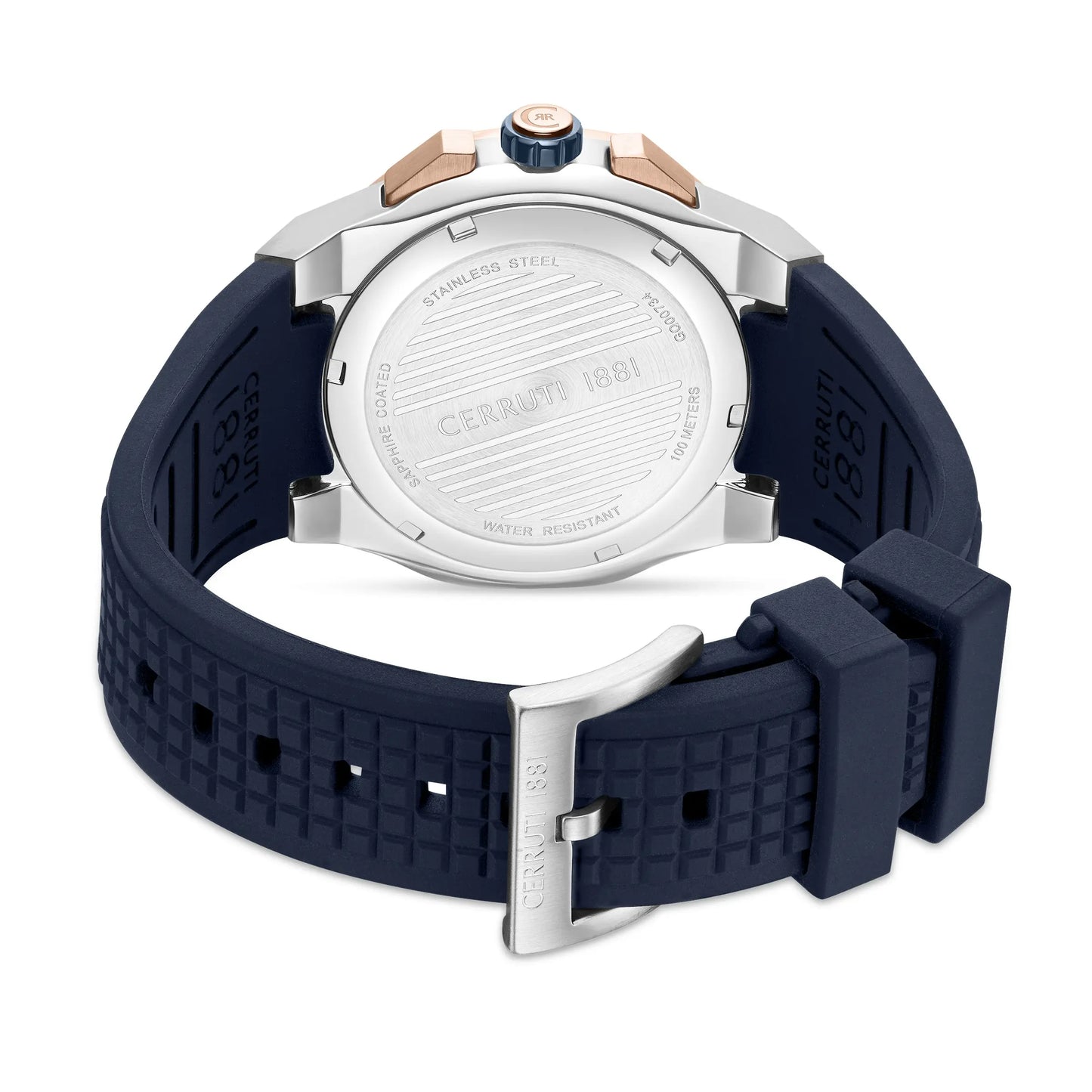 Cerruti CIWGQ0073402 Razzuolo Chronograph Blue Silicone Strap