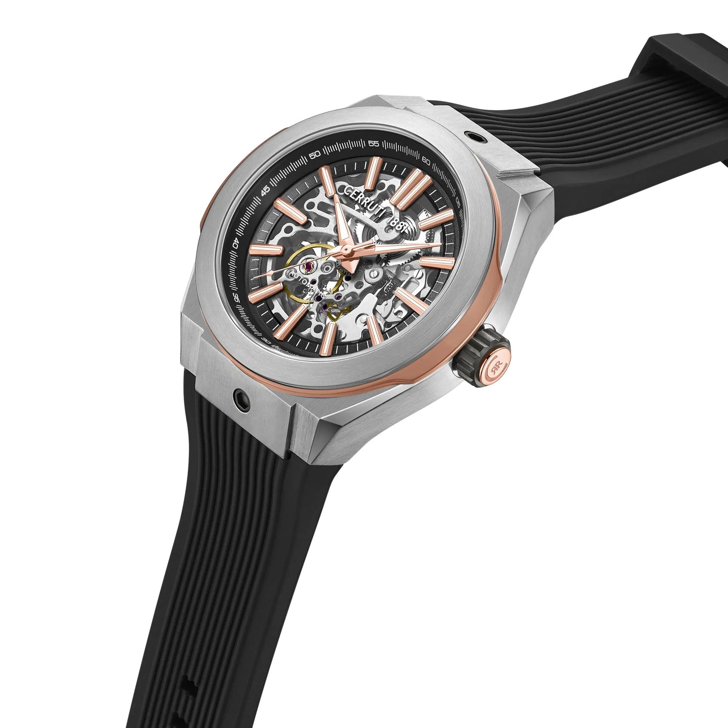 Cerruti CIWGR0073602 Ruscello Automatic Black Silicon Strap