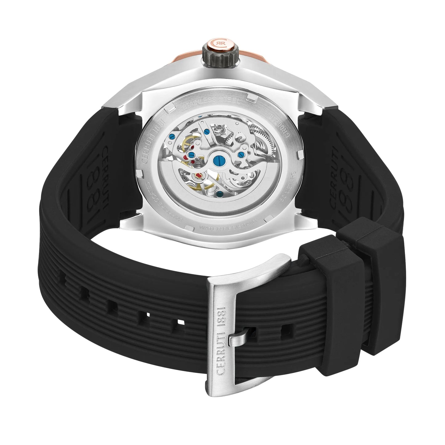 Cerruti CIWGR0073602 Ruscello Automatic Black Silicon Strap