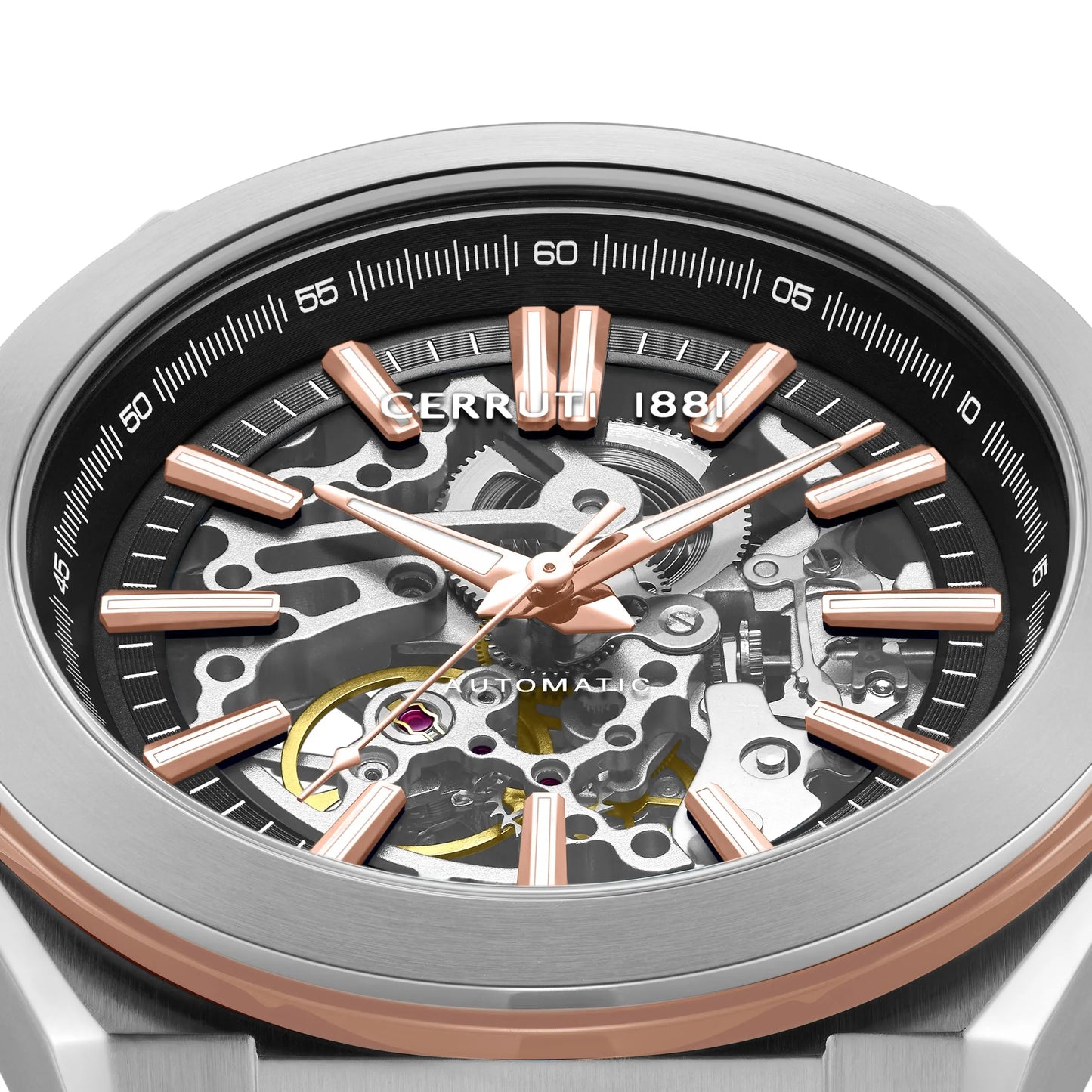 Cerruti CIWGR0073602 Ruscello Automatic Black Silicon Strap
