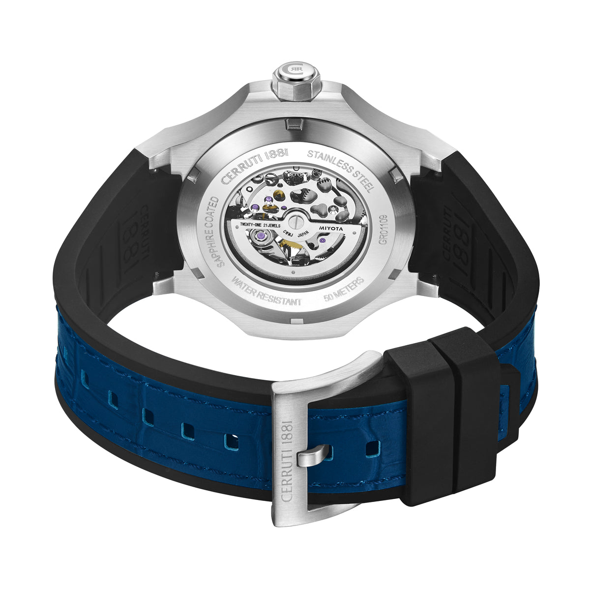 Cerruti CIWGR0110901 Lucardo Automatic Blue Silicone Strap