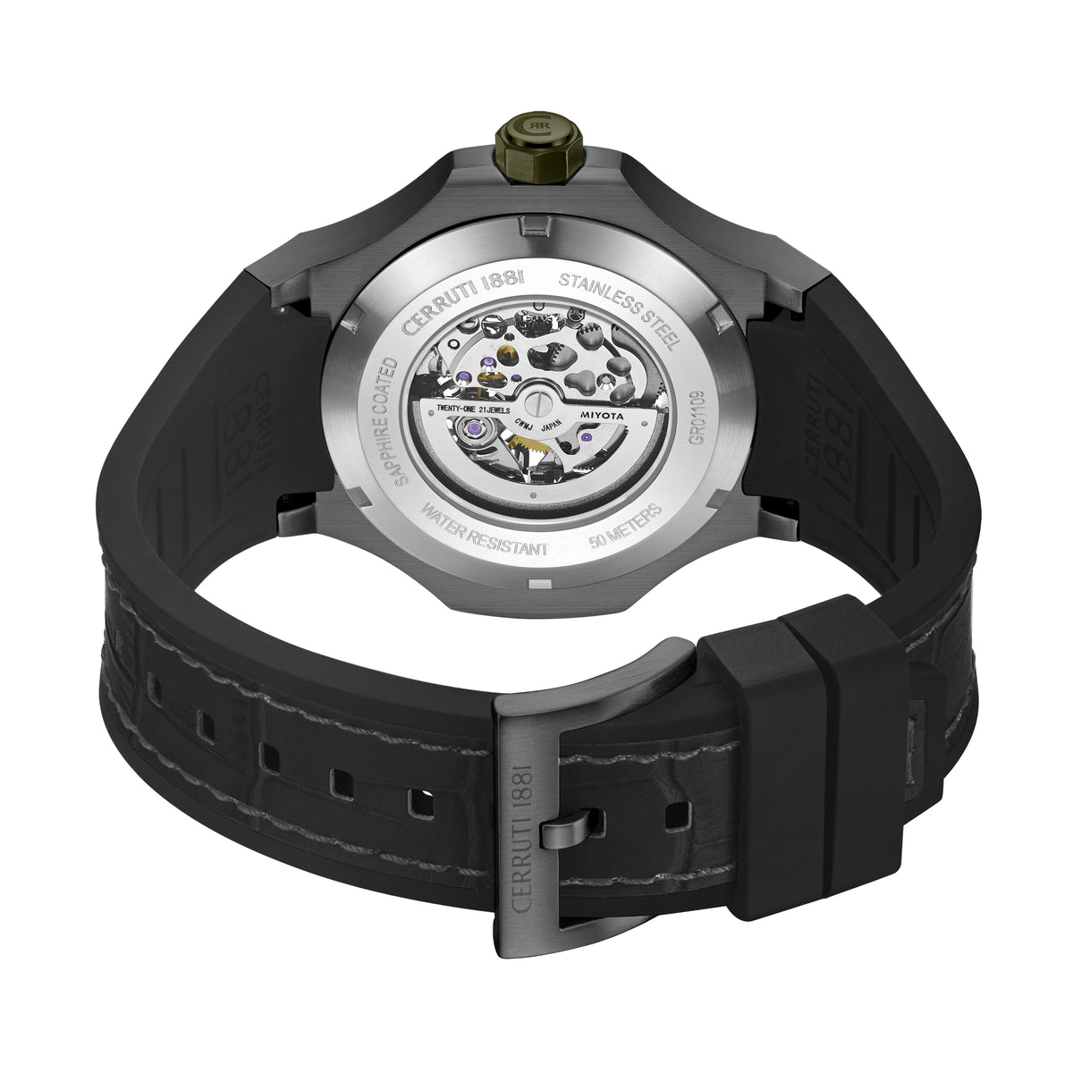 Cerruti CIWGR0110903 Lucardo Automatic Black Silicone Strap