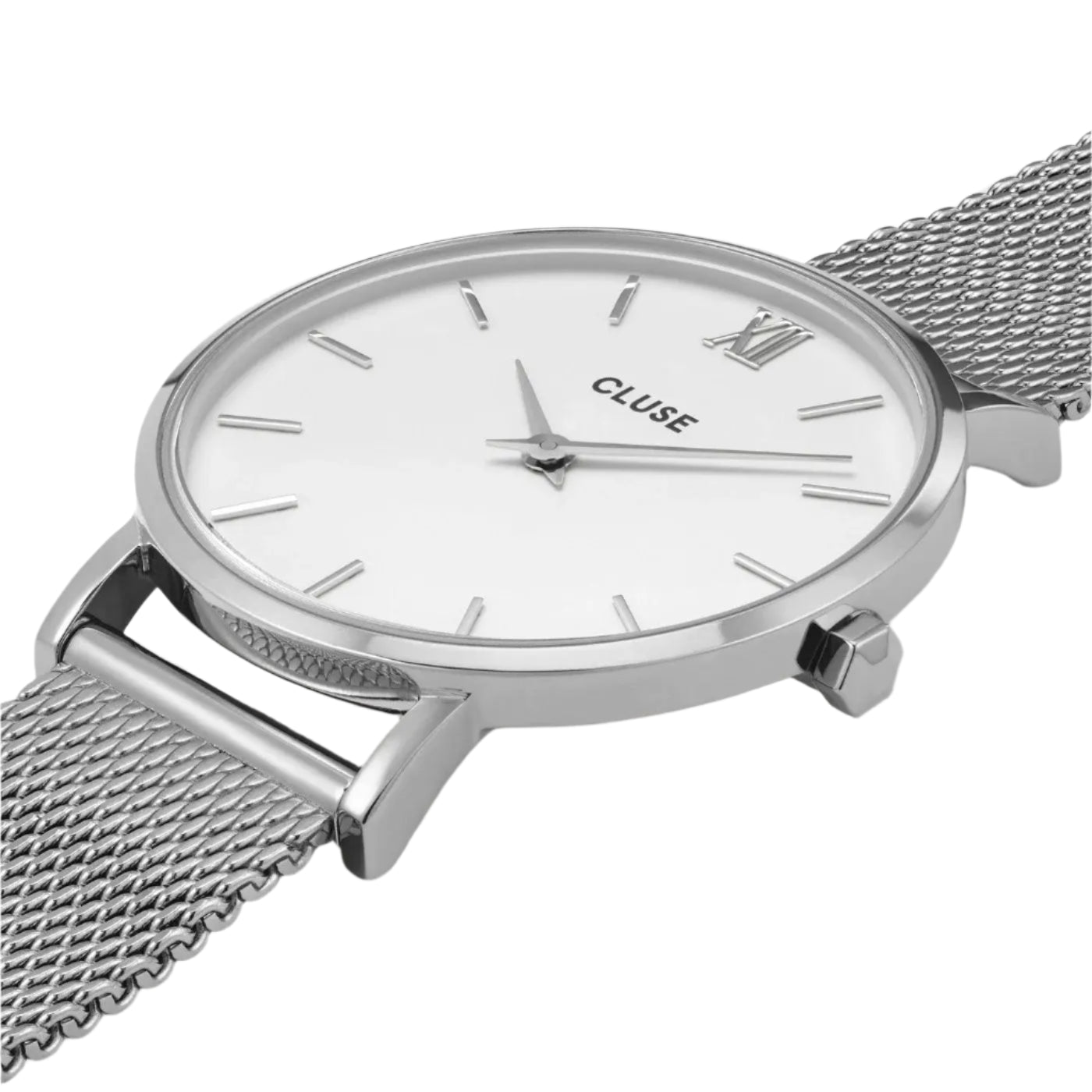 Cluse CW0101203002 Minuit Silver Stainless Steel Mesh Bracelet