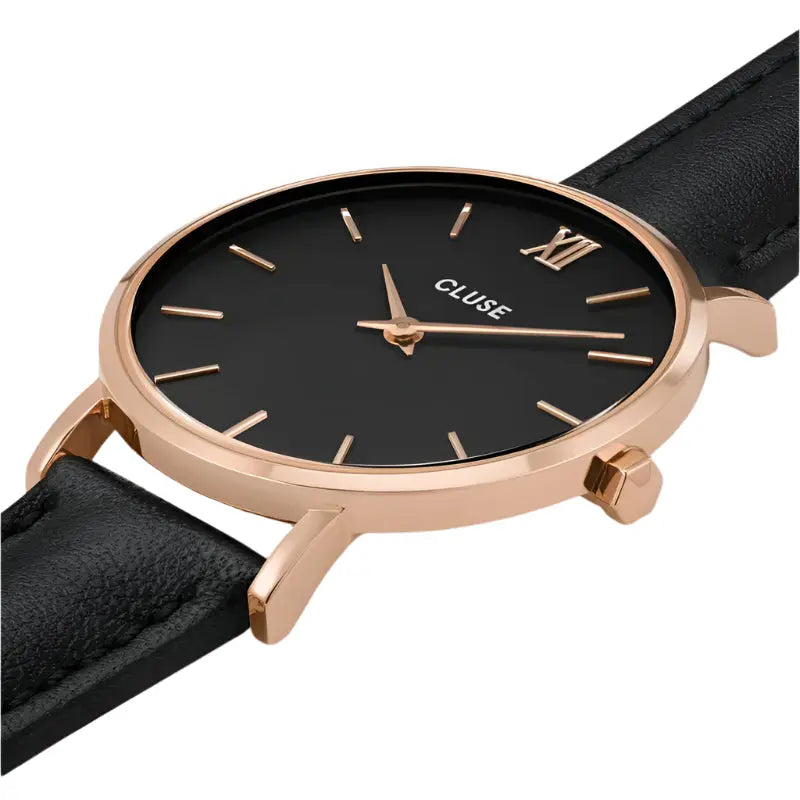 Cluse CW0101203013 Minuit Black Leather Strap