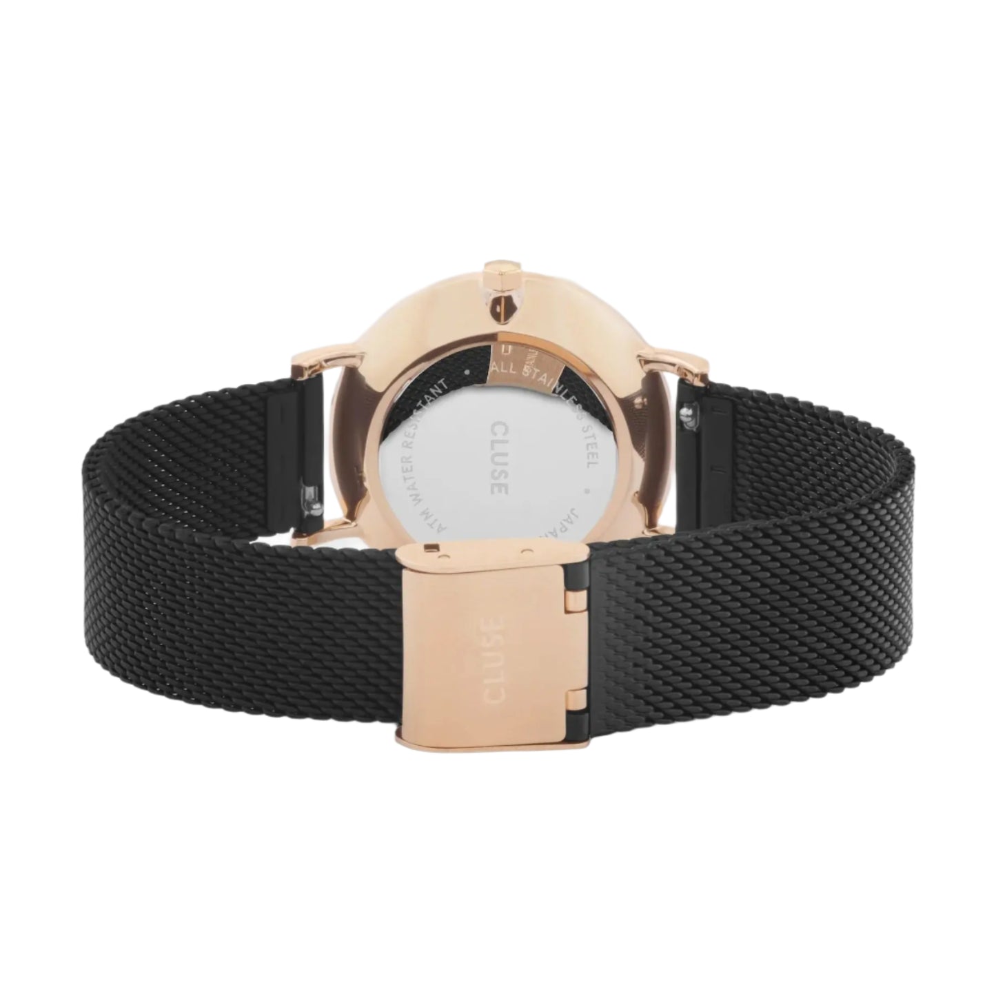 Cluse CW0101203024 Minuit Black Stainless Steel Mesh Bracelet
