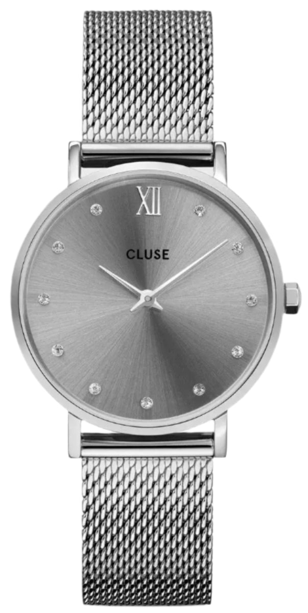 Cluse CW10203 Minuit Silver Stainless Steel Mesh Bracelet