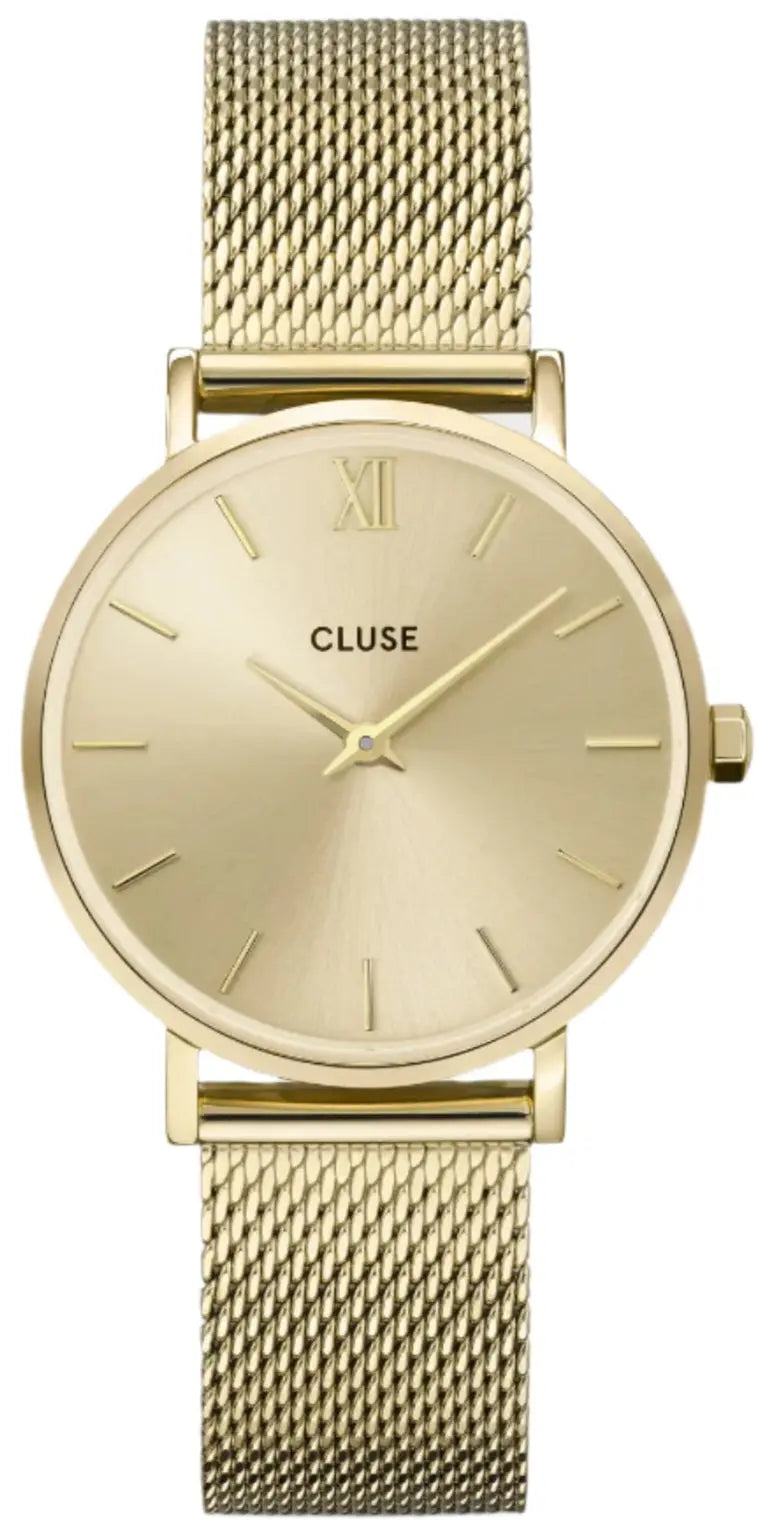 Cluse CW10208 Minuit Gold Stainless Steel Mesh Bracelet