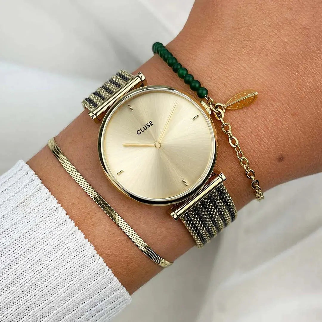 Cluse CW10401 Triomphe Two Tone Stainless Steel Mesh Bracelet