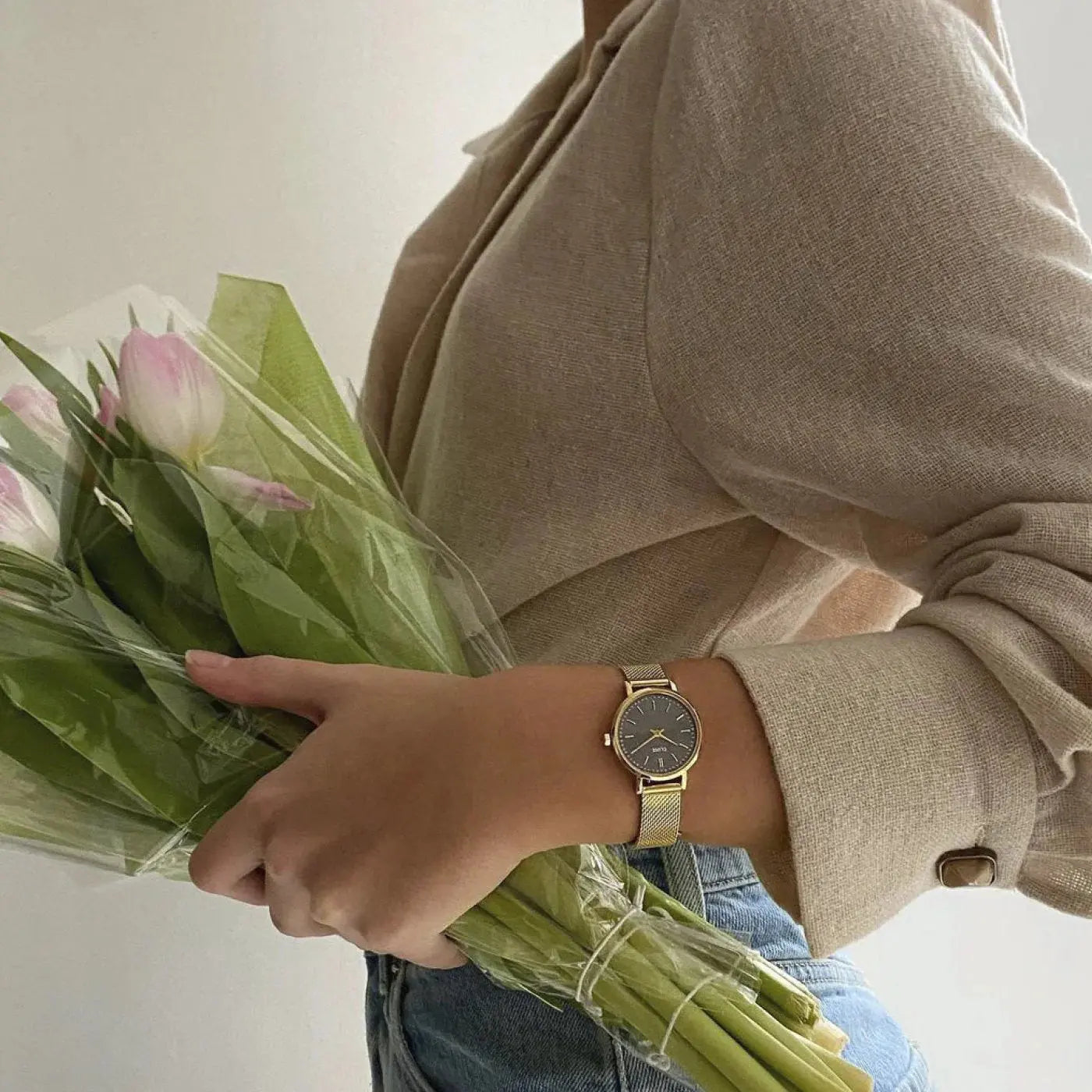 Cluse CW10501 Boho Chic Petite Gold Mesh Stainless Steel Bracelet