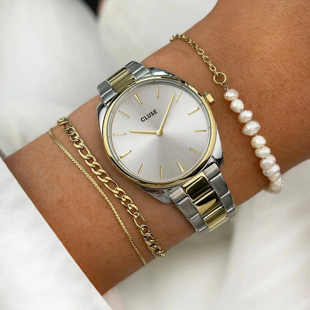 Cluse CW11207 Féroce Petite Two Tone Stainless Steel Bracelet