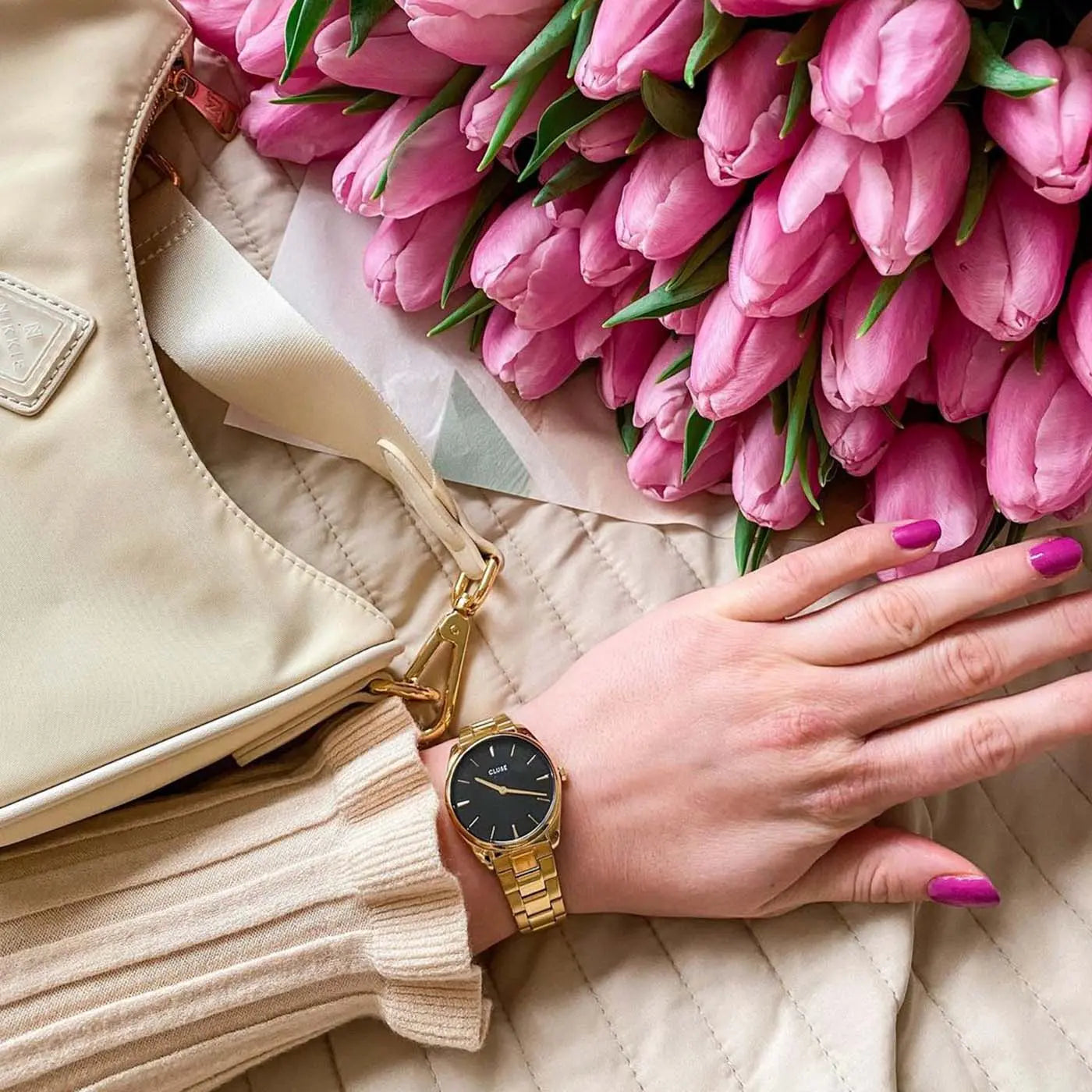 Cluse CW11208 Féroce Petite Gold Stainless Steel Bracelet