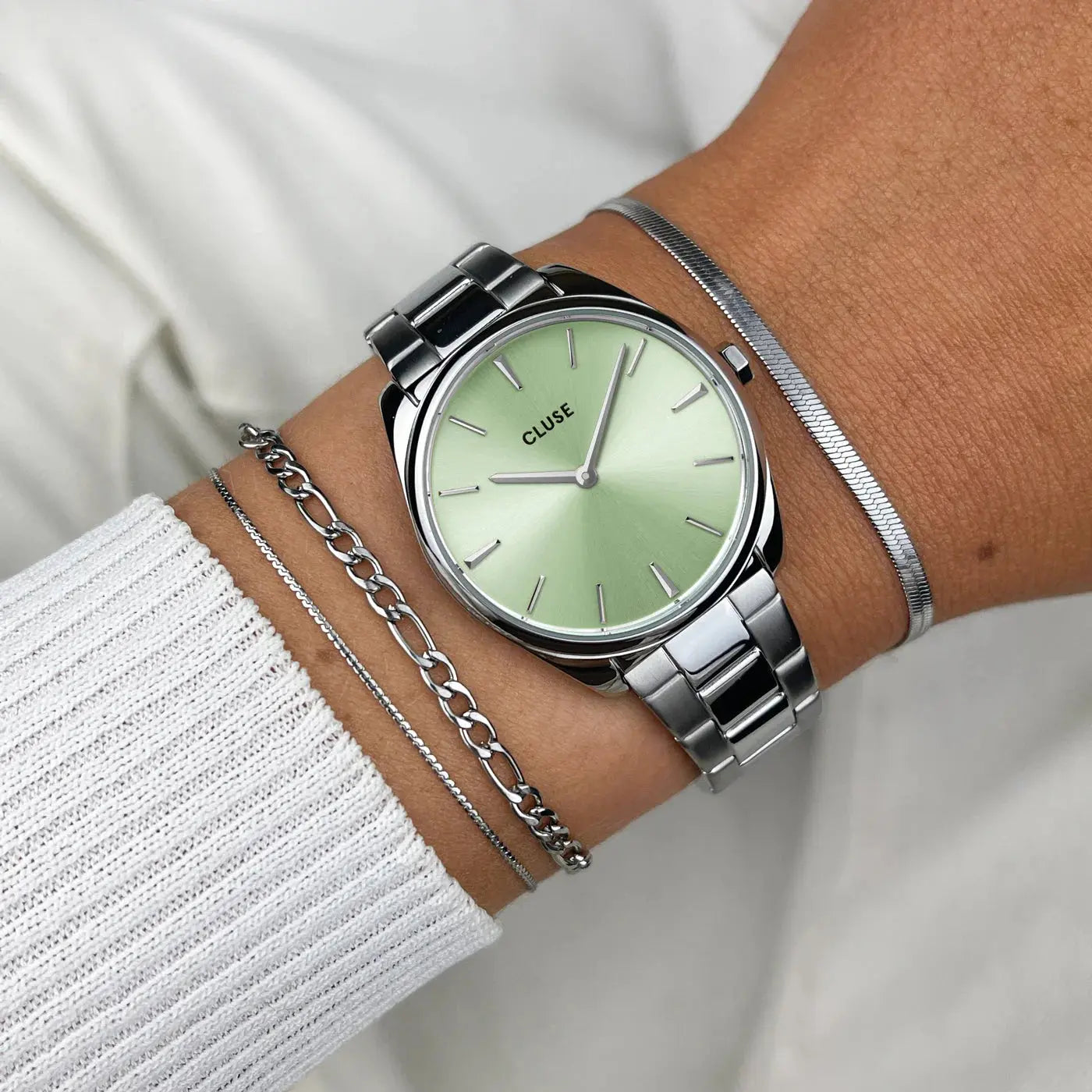 Cluse CW11215 Féroce Petite Silver Stainless Steel Bracelet