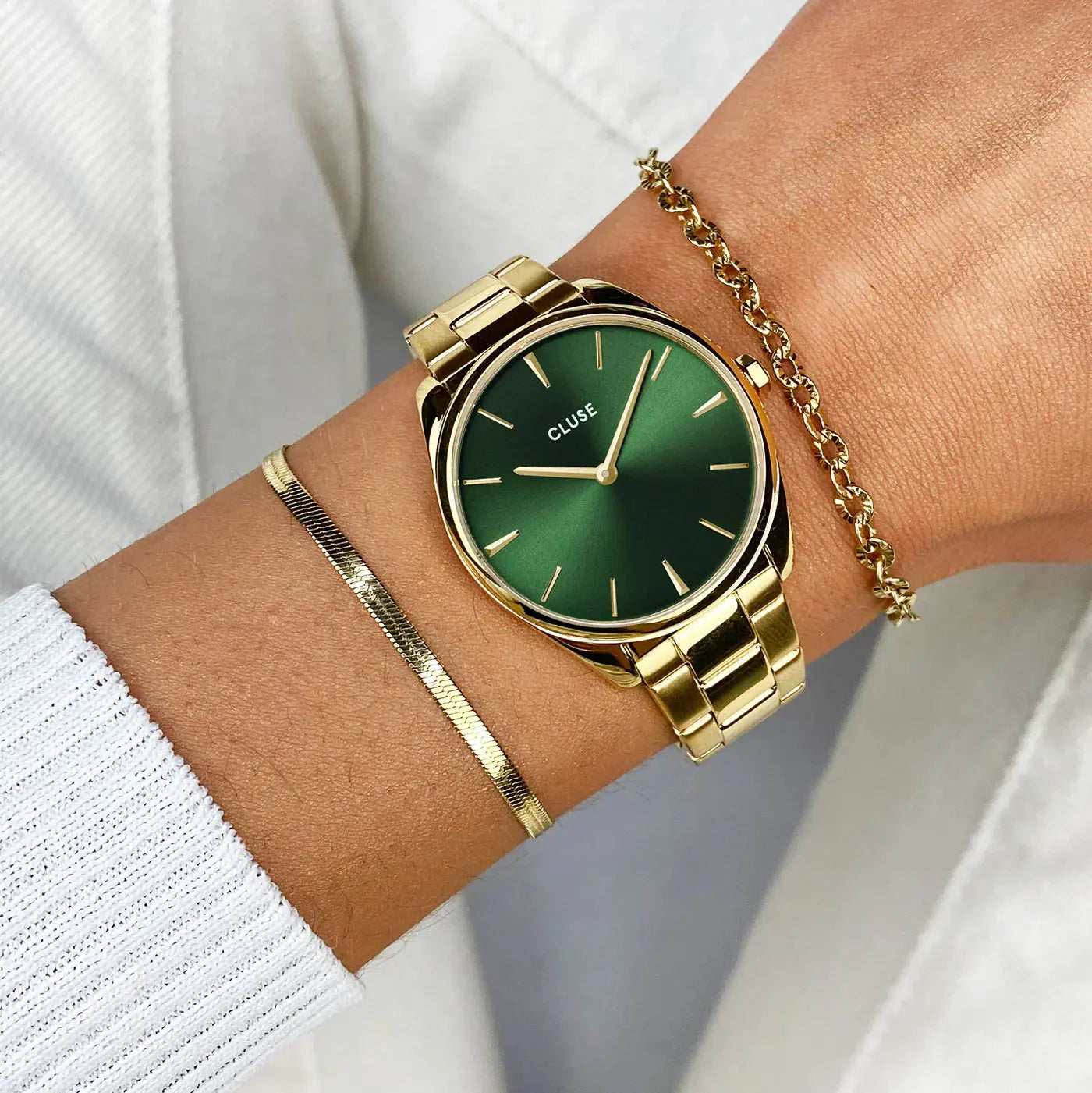 Cluse CW11217 Féroce Petite Gold Stainless Steel Bracelet