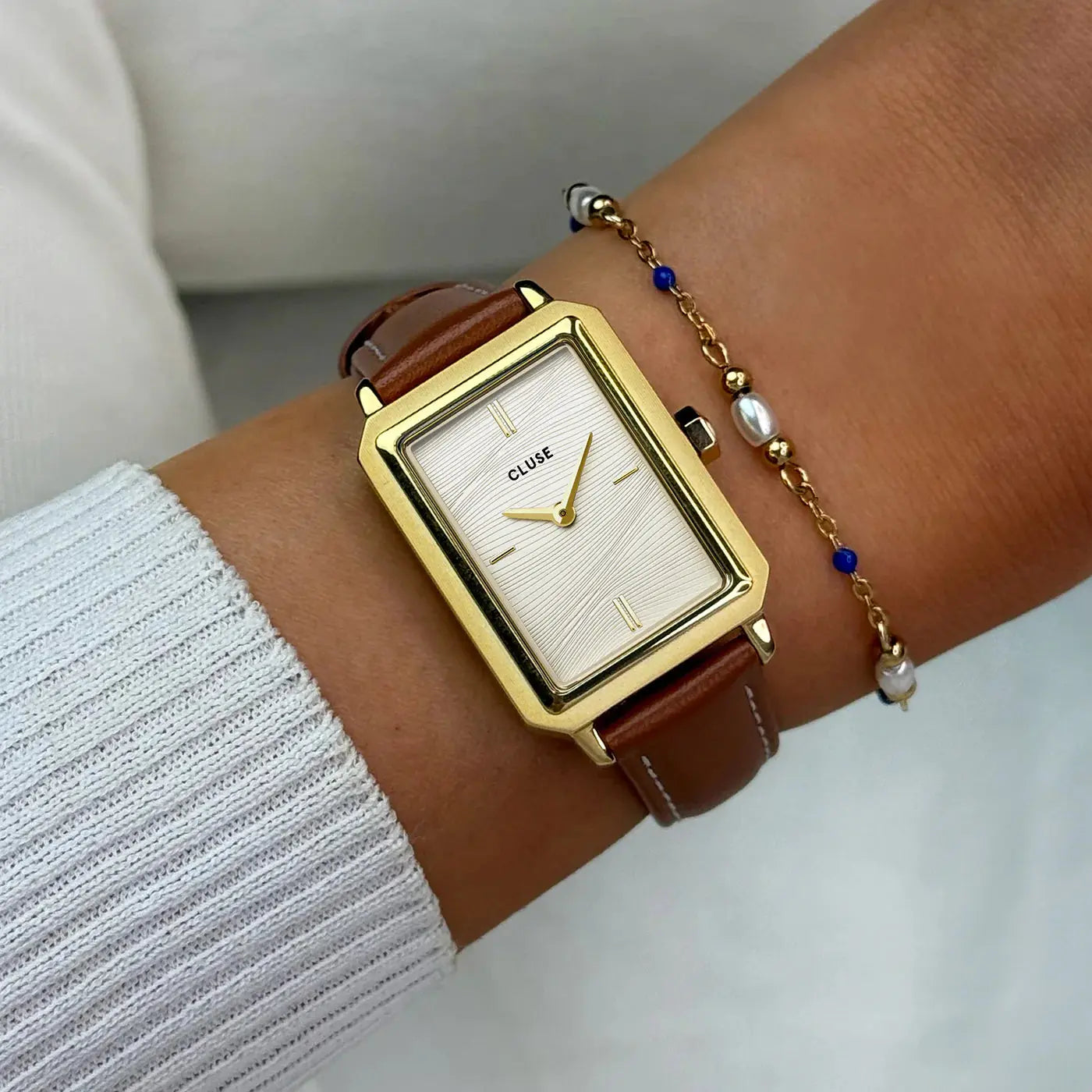 Cluse CW11515 Fluette Brown Leather Strap
