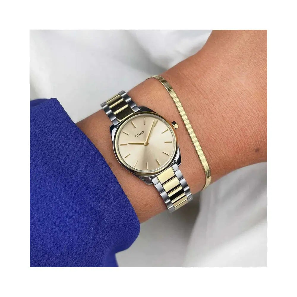 Cluse CW11701 Féroce Mini Two Tone Stainless Steel Bracelet