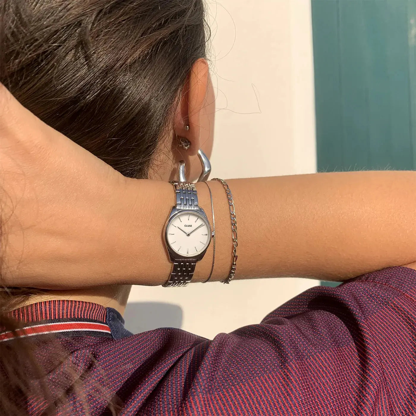 Cluse CW11706 Féroce Mini Silver Stainless Steel Bracelet