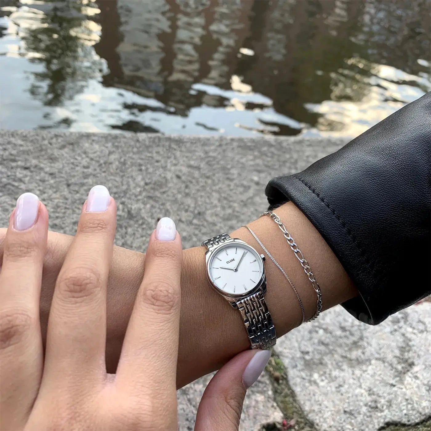 Cluse CW11706 Féroce Mini Silver Stainless Steel Bracelet